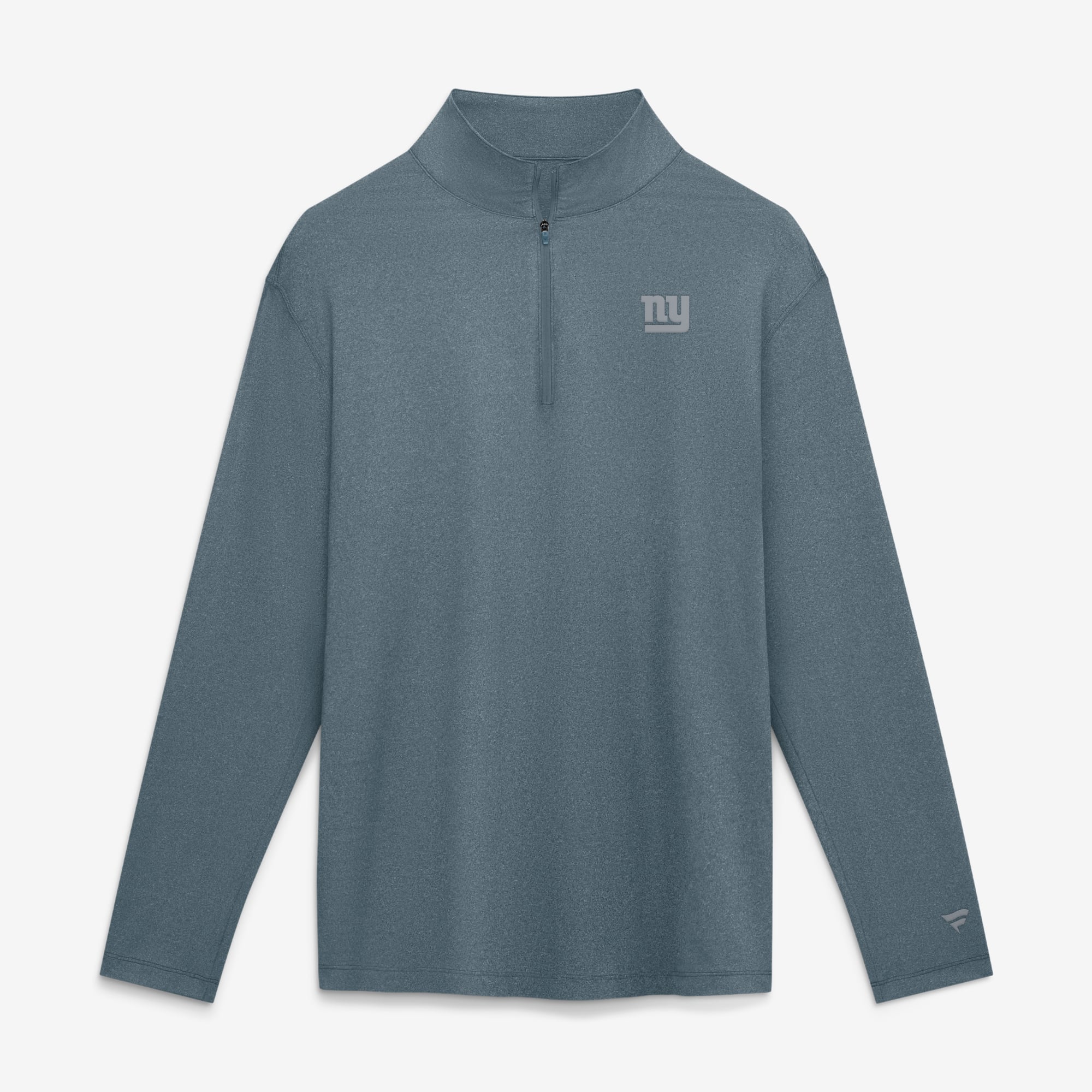 Pull à col zippé gris New York Giants de Fanatics pour homme