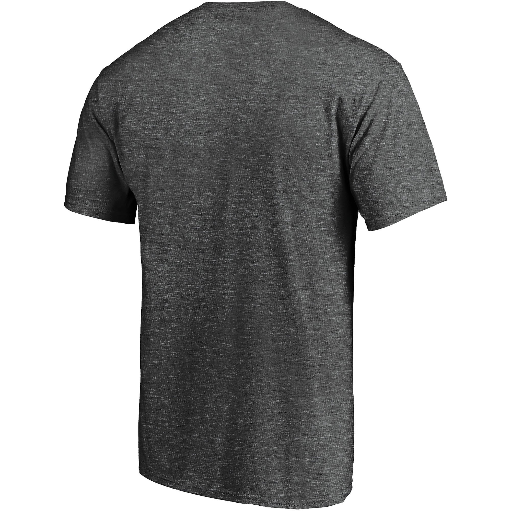 Men's Fanatics Heather Charcoal New York Giants Primary Logo T-Shirt