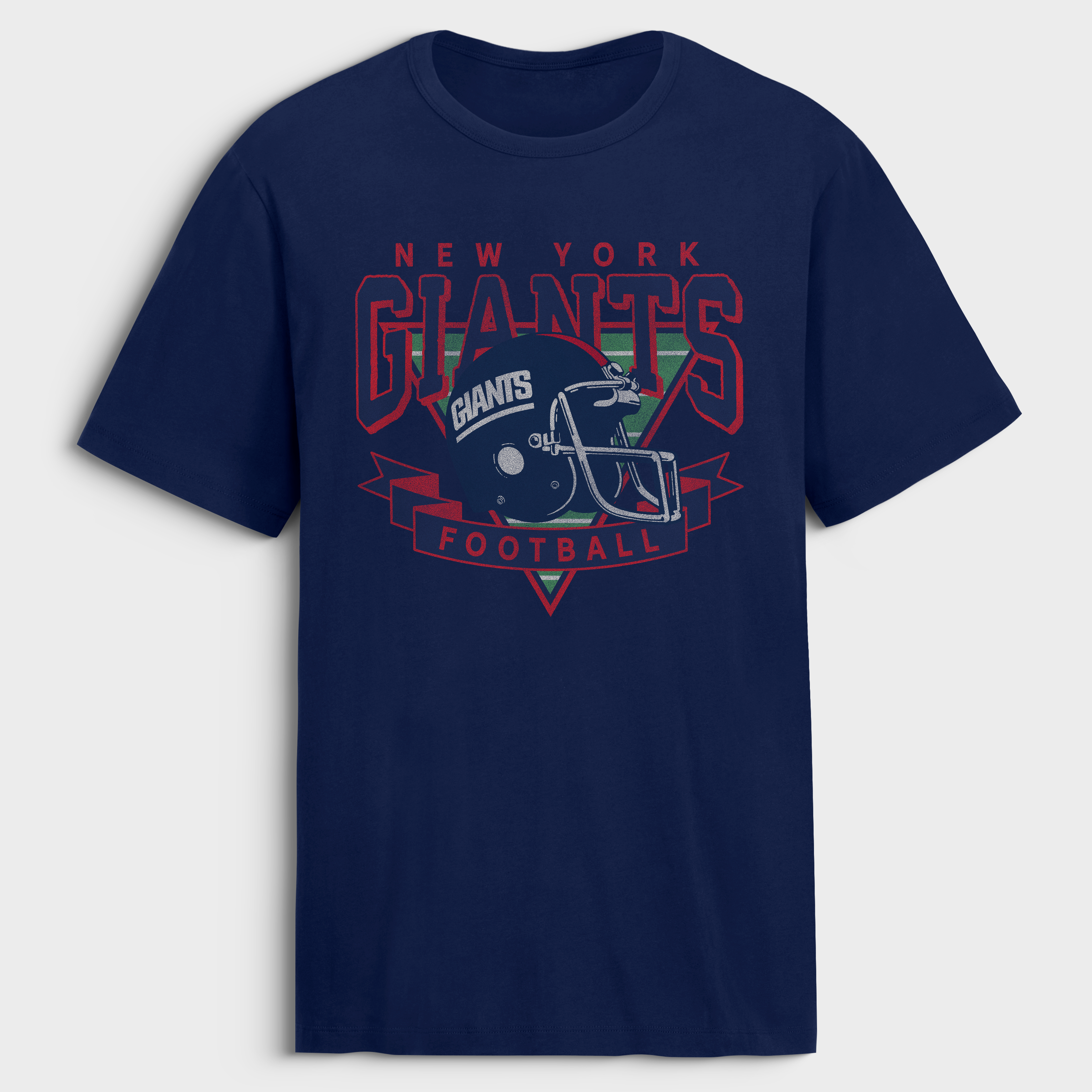 Men's Fanatics Navy New York Giants Old Fashion Rushing Legacy Cotton T-Shirt