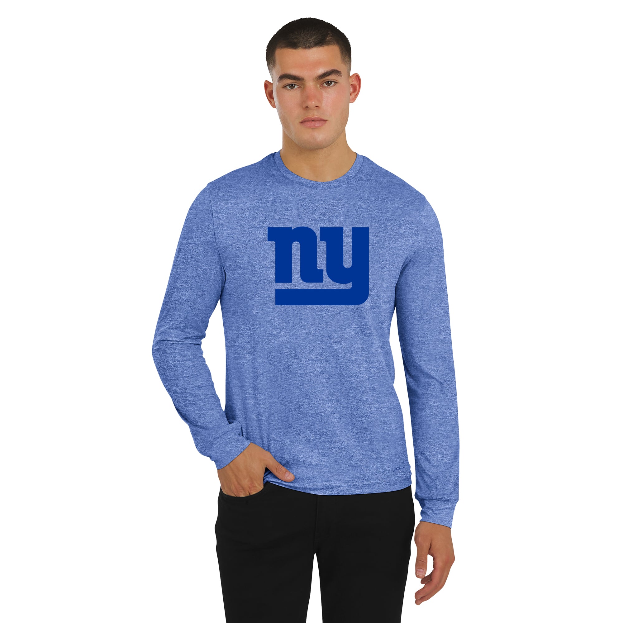 T-shirt à manches longues J. Palmer Royal New York Giants Four Down pour homme