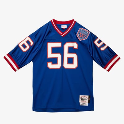 Men's Lawrence Taylor Royal New York Giants Retired Player Name & Number Mesh T-Shirt