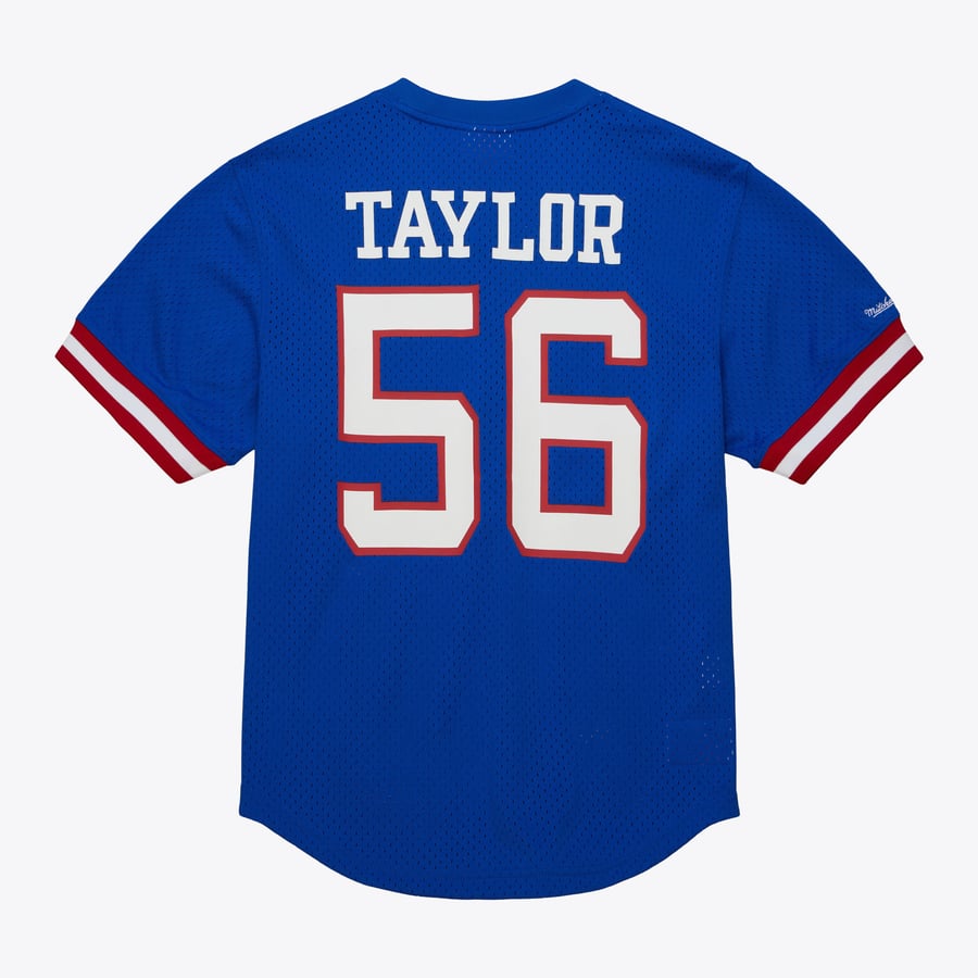 Men's Lawrence Taylor Royal New York Giants Retired Player Name & Number Mesh T-Shirt