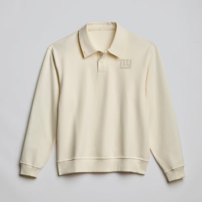  New York Giants lululemon Grand Standard Long Sleeve Polo - Coconut Ivory