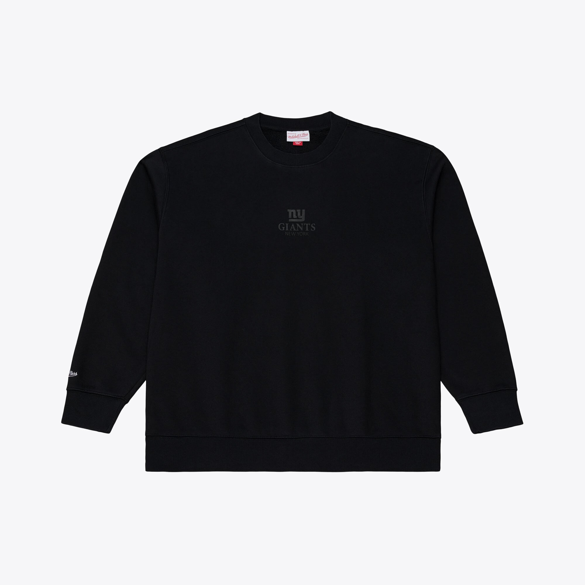 Sweat-shirt en polaire Mitchell & Ness Core Essentials Micro Logo noir pour homme