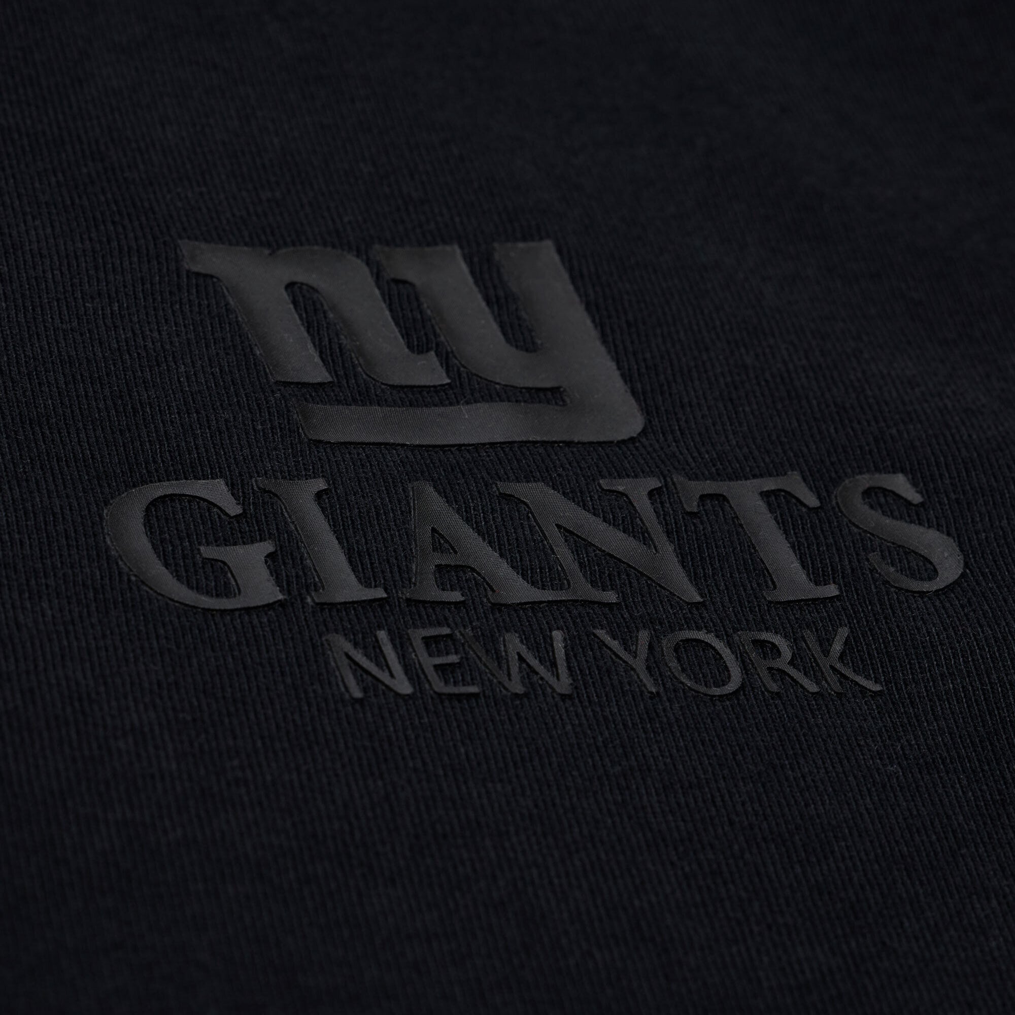 T-shirt Mitchell & Ness noir pour homme, New York Giants Core Essentials, logo micro