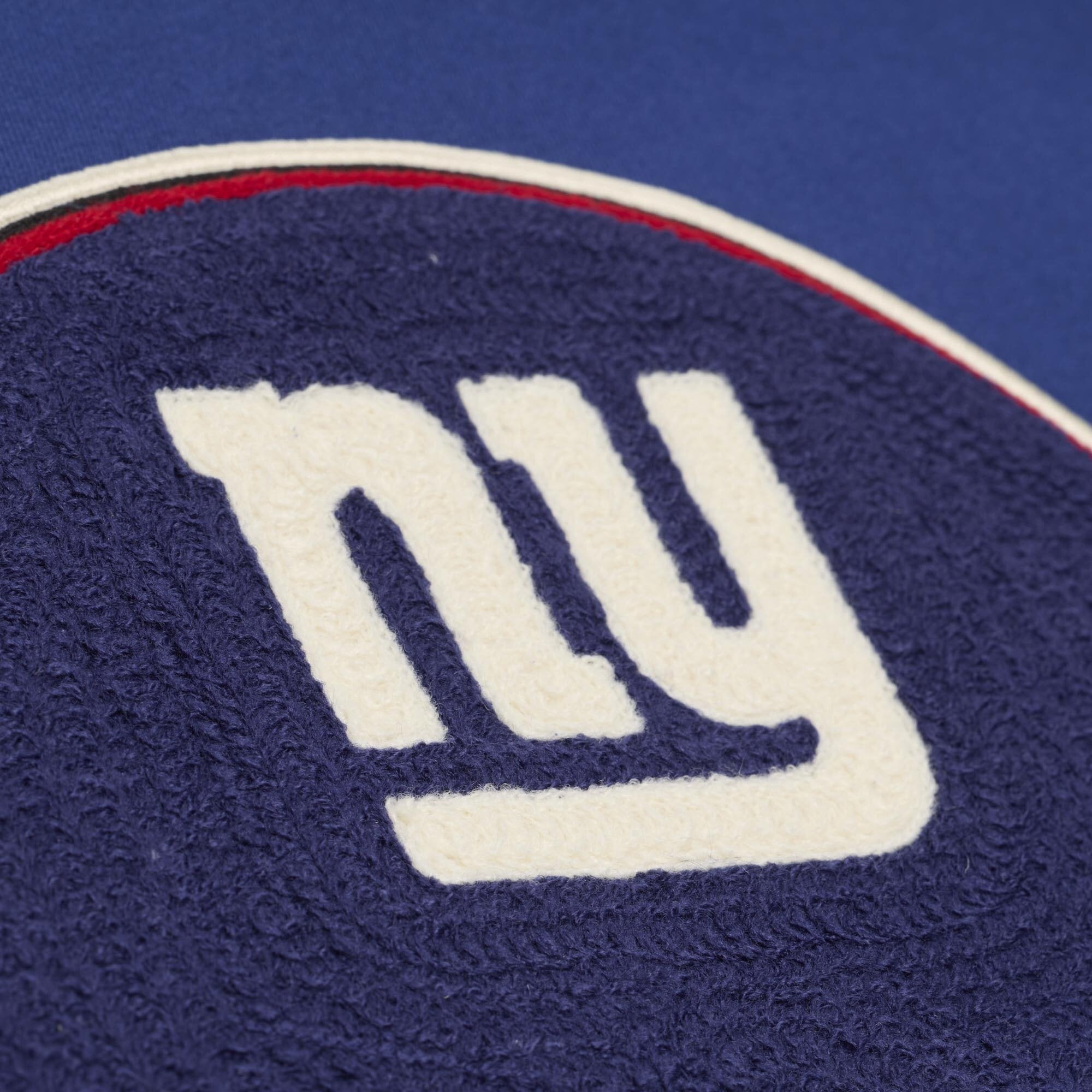 Sweat à capuche en polaire épaisse Mitchell & Ness Royal New York Giants pour homme