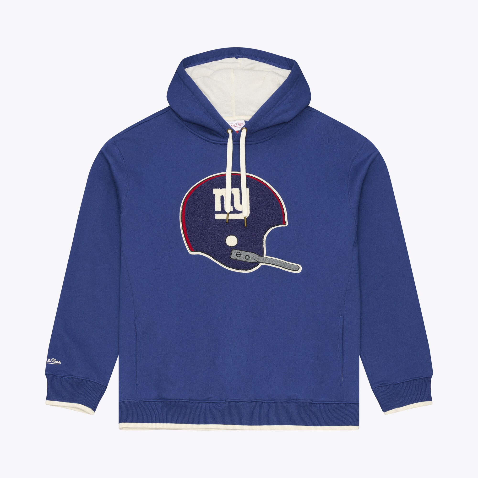 Sweat à capuche en polaire épaisse Mitchell & Ness Royal New York Giants pour homme