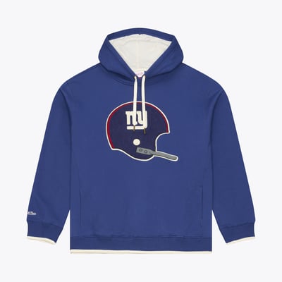 New York Giants Mitchell & Ness Premium Essentials Heavyweight Fleece Hoodie - Royal