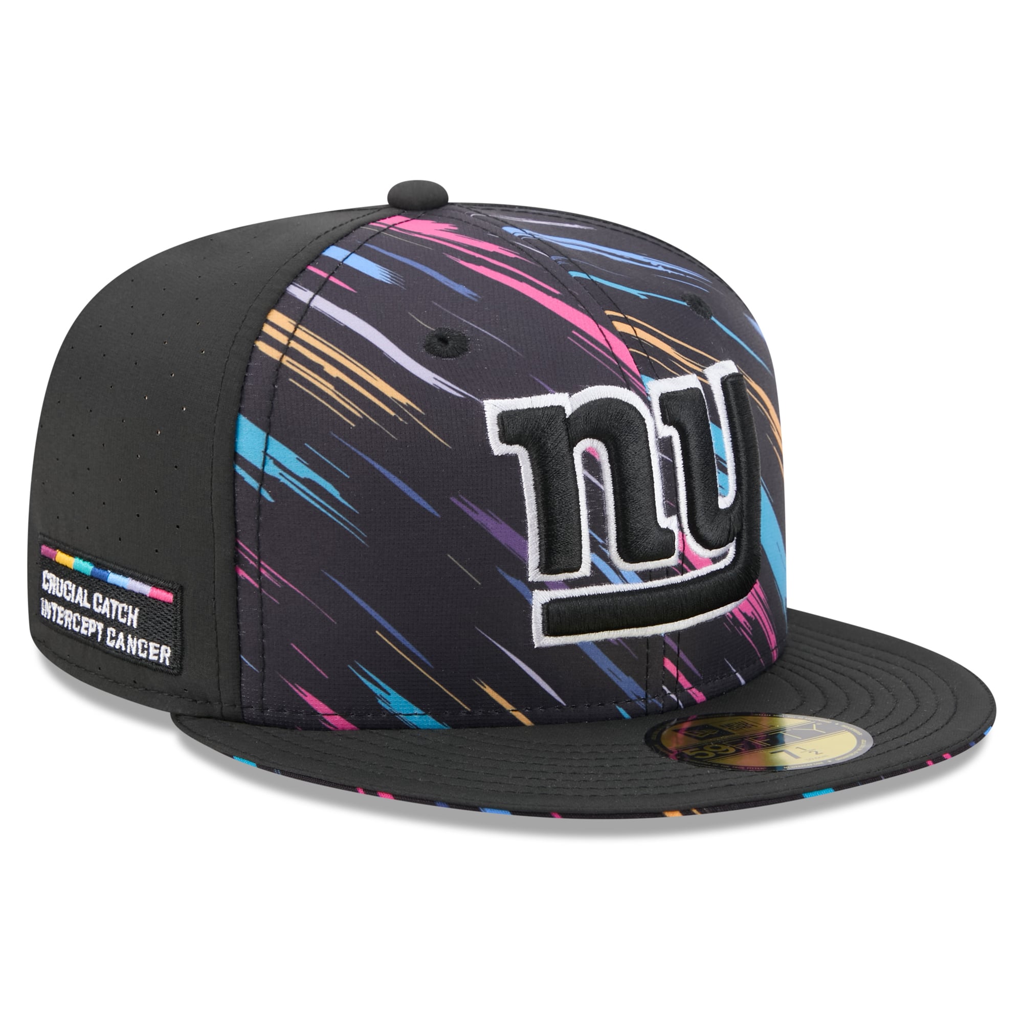 Casquette ajustée New Era noire pour homme York Giants 2026 NFL Crucial Catch 59FIFTY