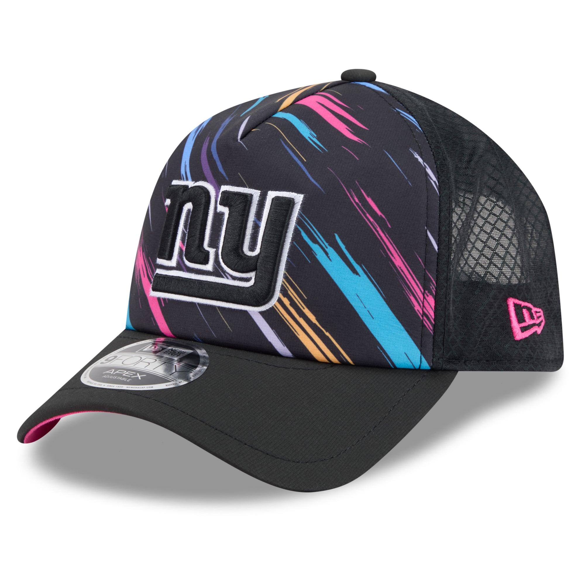 Men's New Era Black New York Giants 2026 NFL Crucial Catch 9FORTY Apex Adjustable Hat