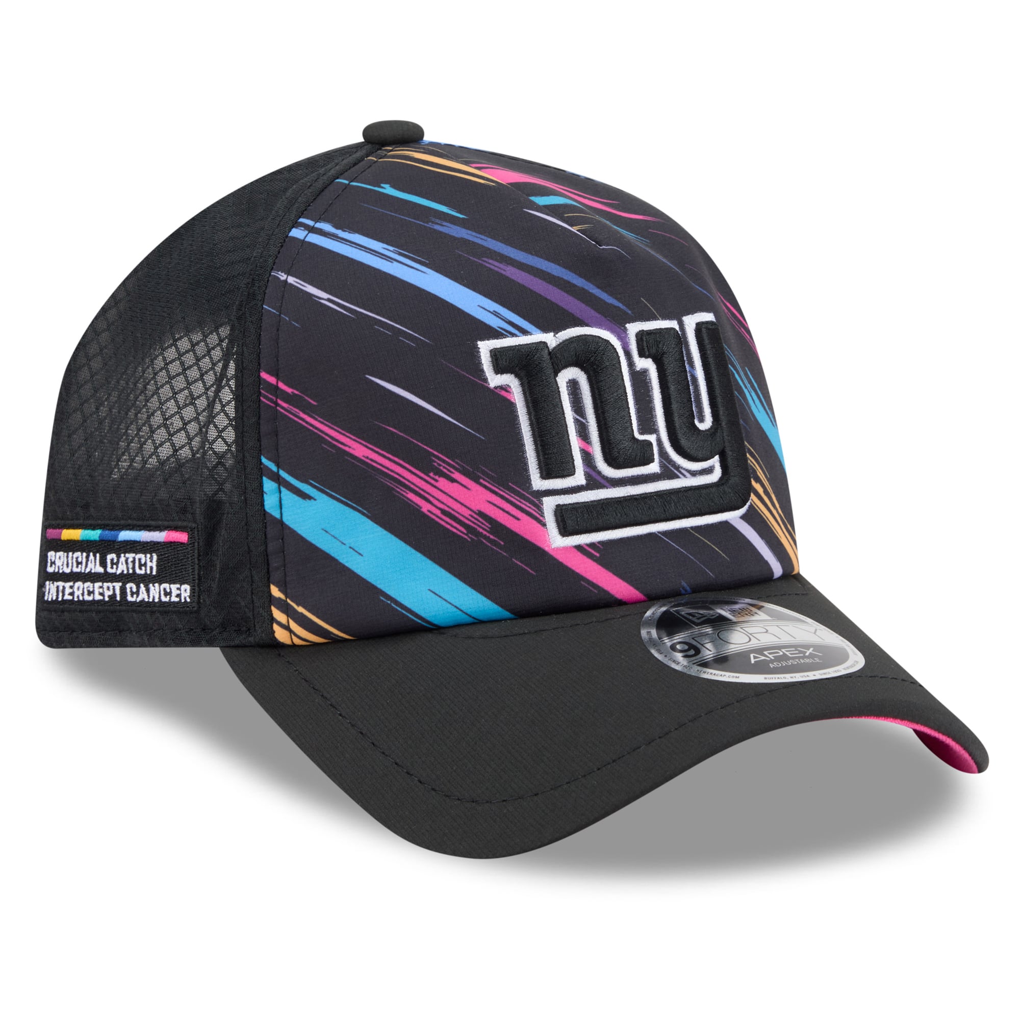 Men's New Era Black New York Giants 2026 NFL Crucial Catch 9FORTY Apex Adjustable Hat