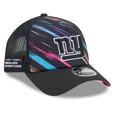 New York Giants New Era 2026 NFL Crucial Catch 9FORTY Apex Adjustable Hat - Black