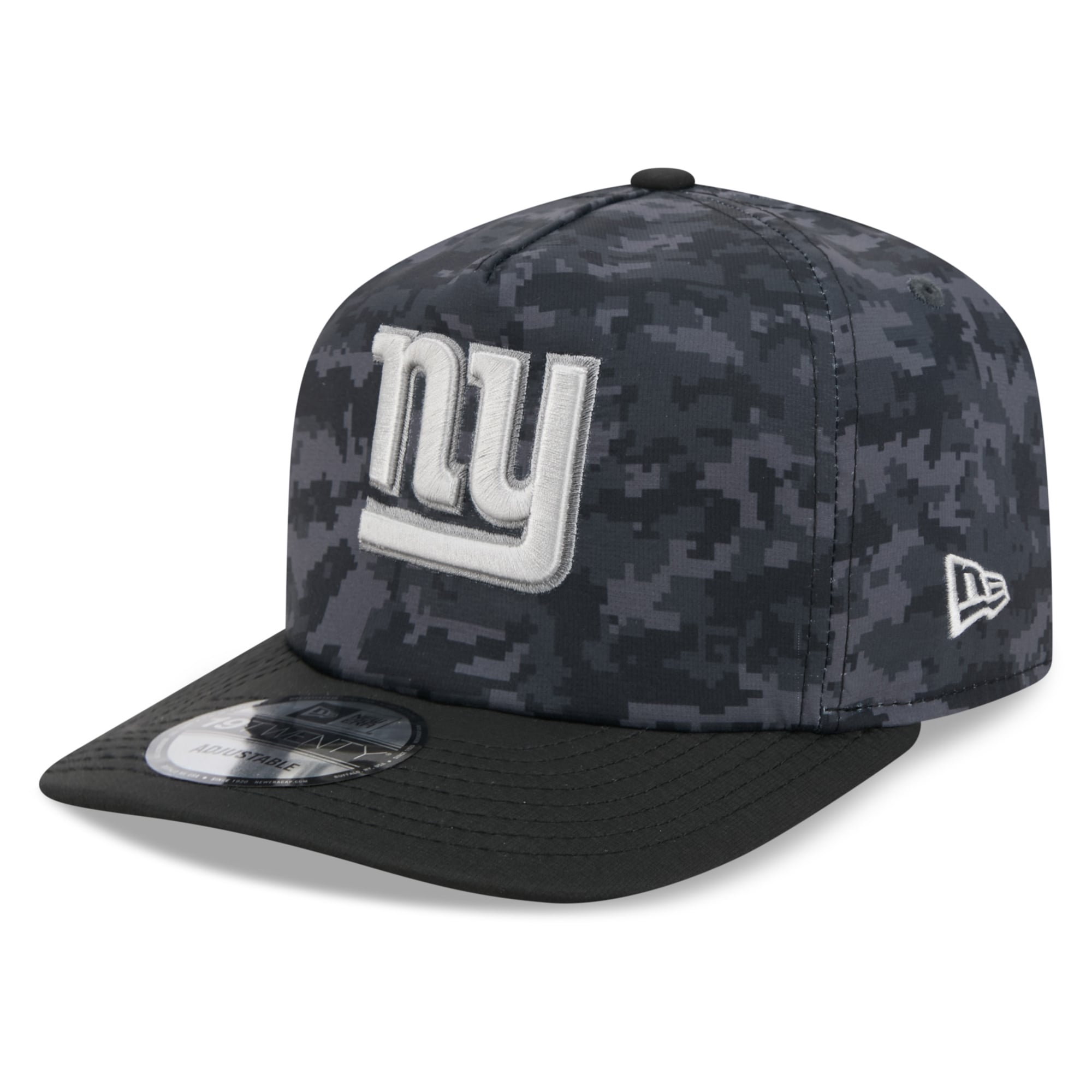 Casquette ajustable New Era noire pour homme New York Giants 2026 Salute To Service 19TWENTY