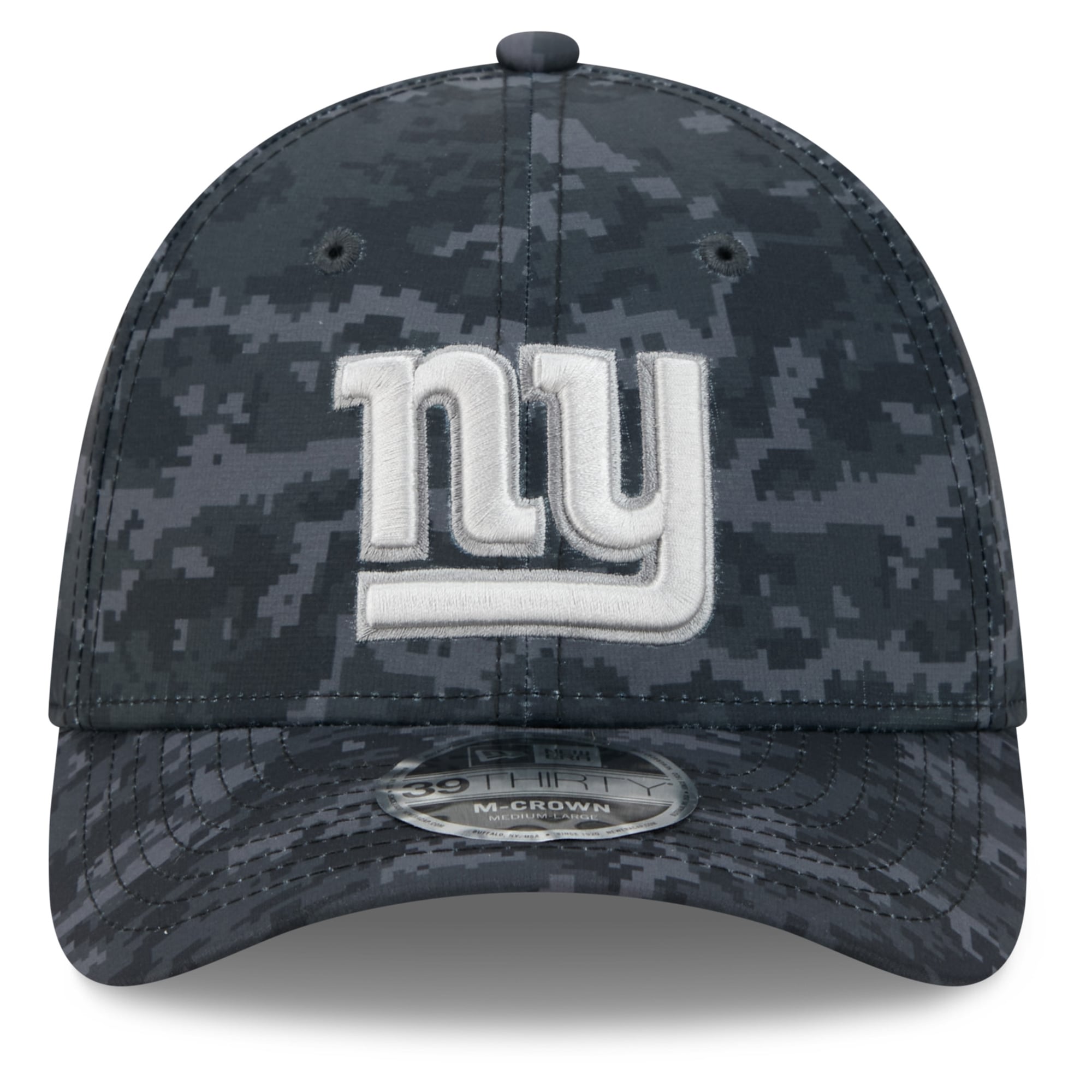 Men's New Era Black York Giants 2026 Salute To Service 39THIRTY M-Crown Stretch Hat
