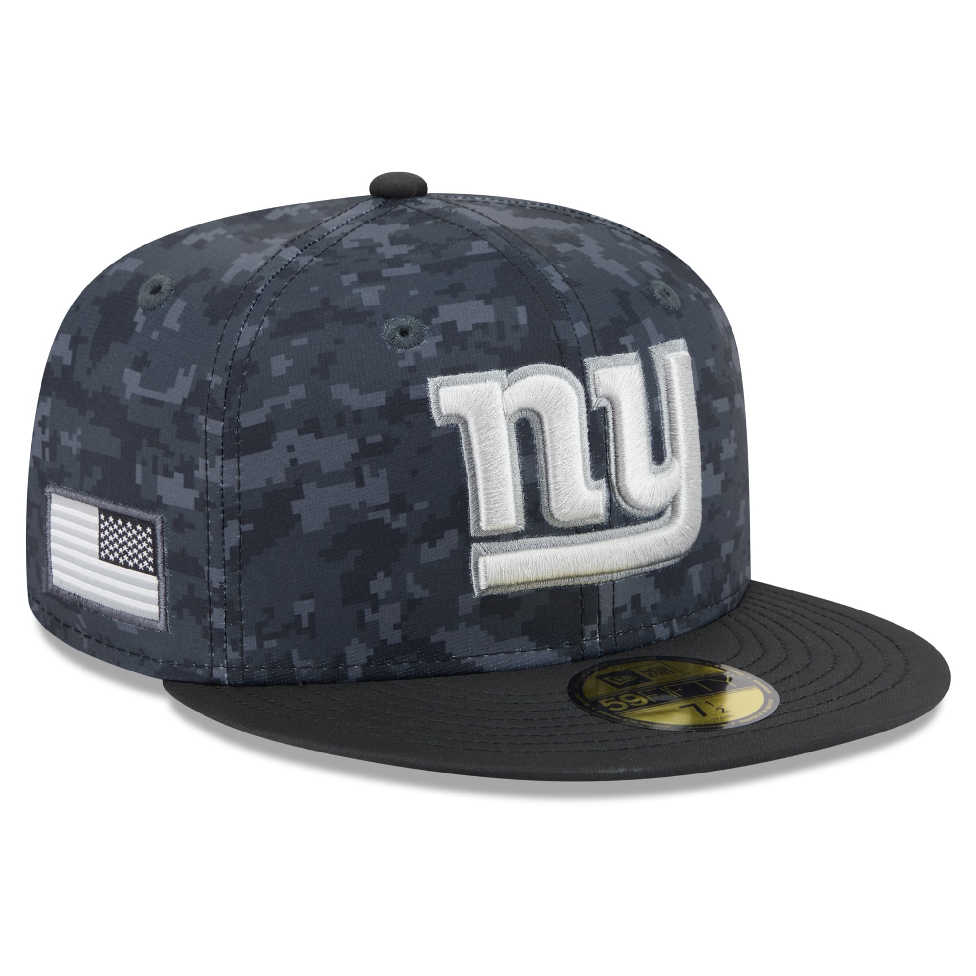 Casquette ajustée New Era noire pour homme York Giants 2026 Salute To Service 59FIFTY