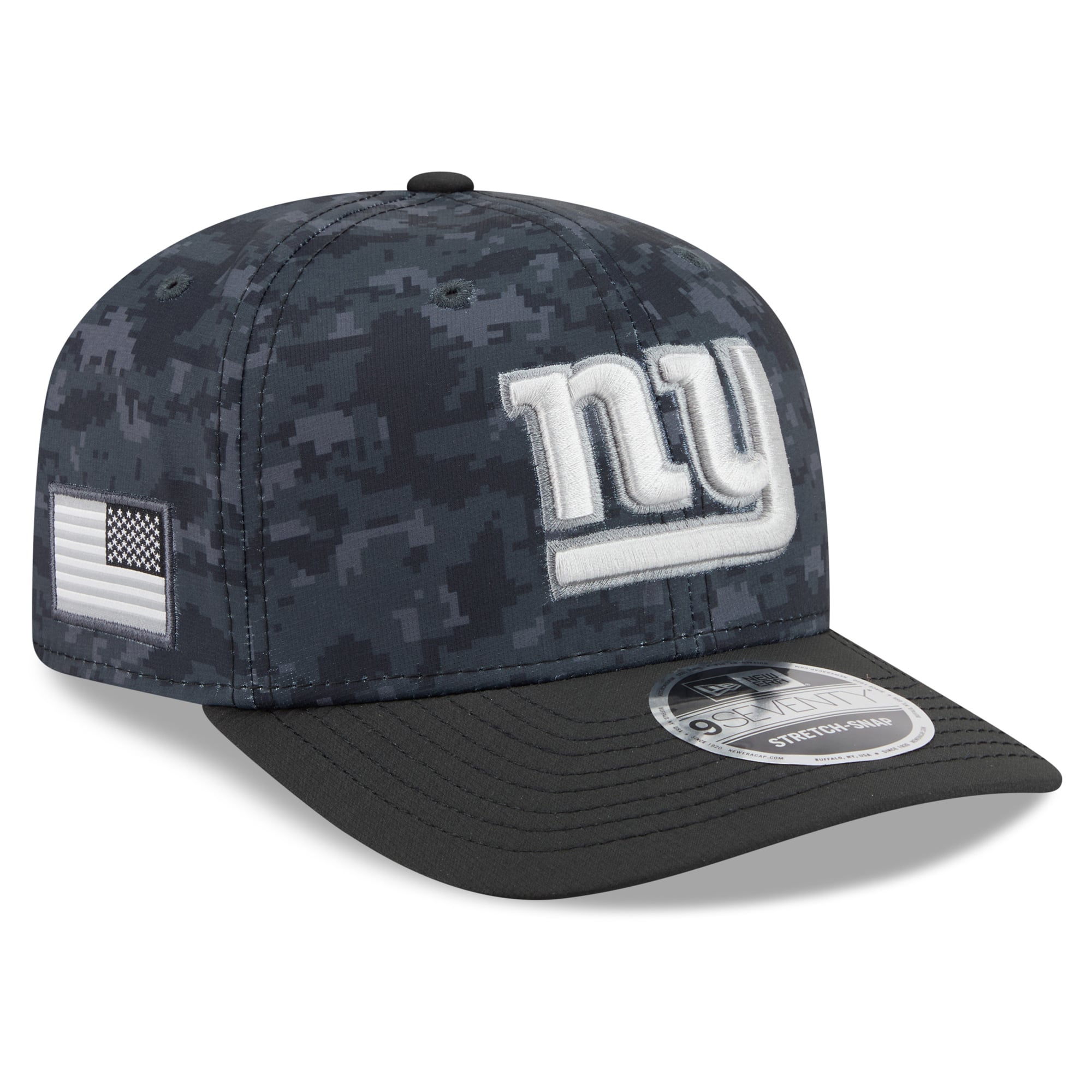 Casquette ajustable New Era noire pour homme New York Giants 2026 Salute To Service 9SEVENTY