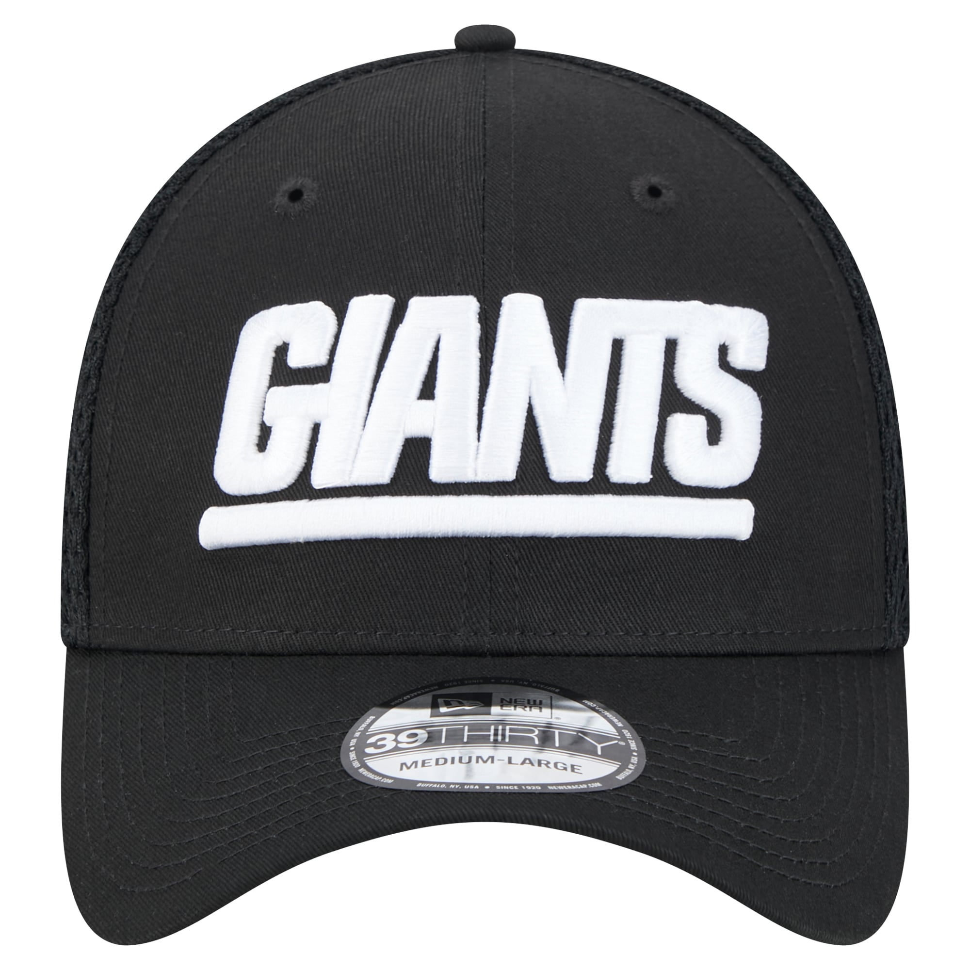 Casquette New Era noire York Giants Main Neo 39THIRTY Flex pour homme