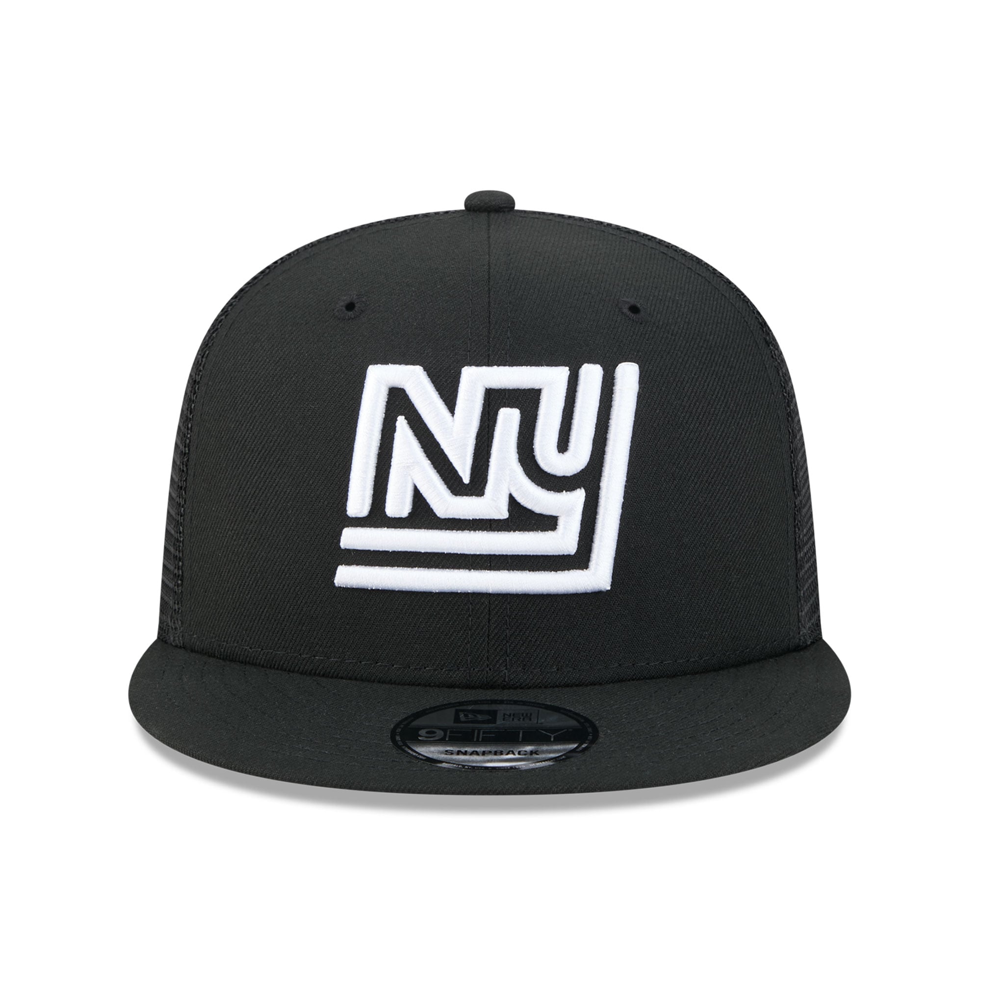 Casquette trucker snapback New Era 9FIFTY noire et blanche pour homme