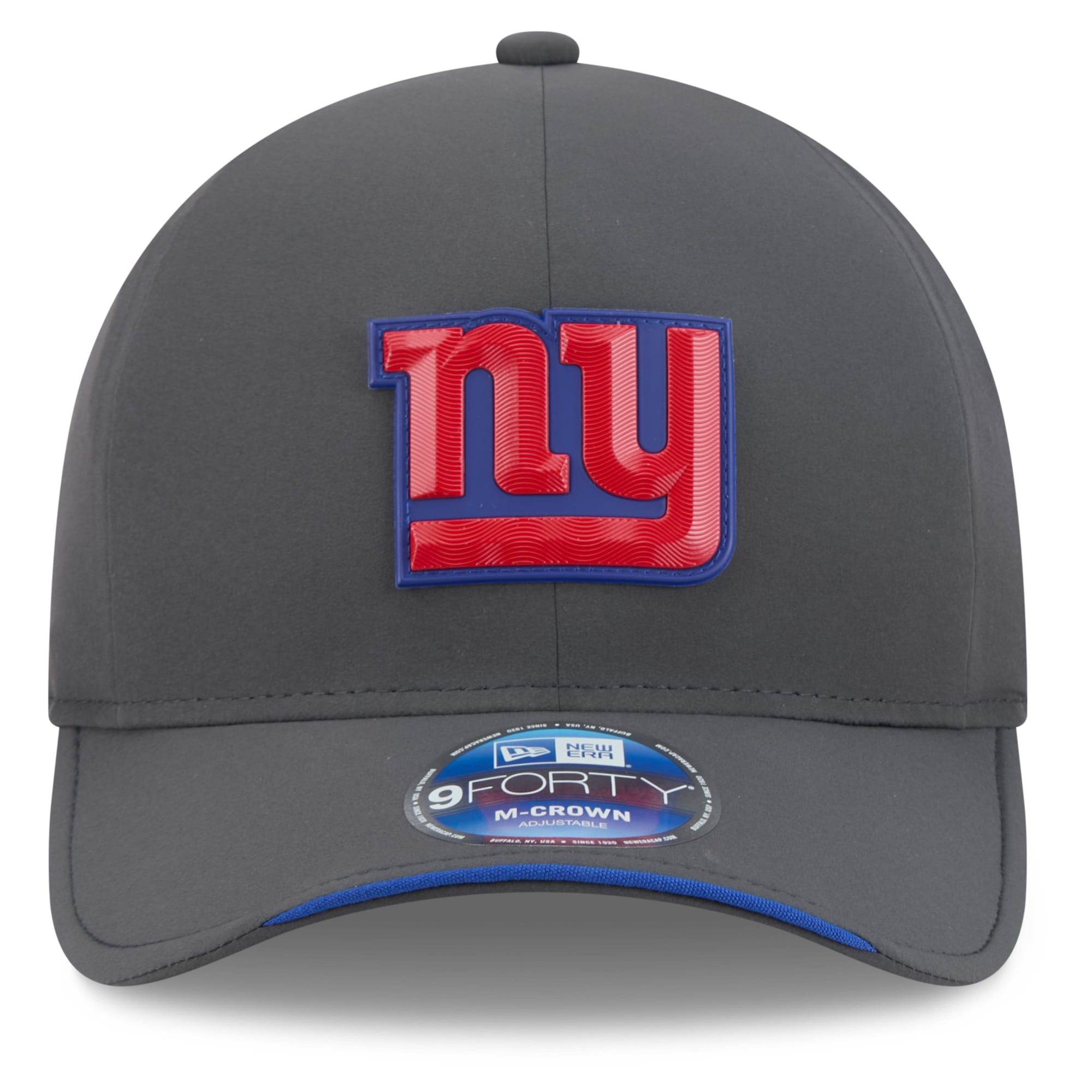 Casquette ajustable New Era 9FORTY M-Crown pour homme, couleur anthracite, New York Giants 2026, idéale pour les temps froids.
