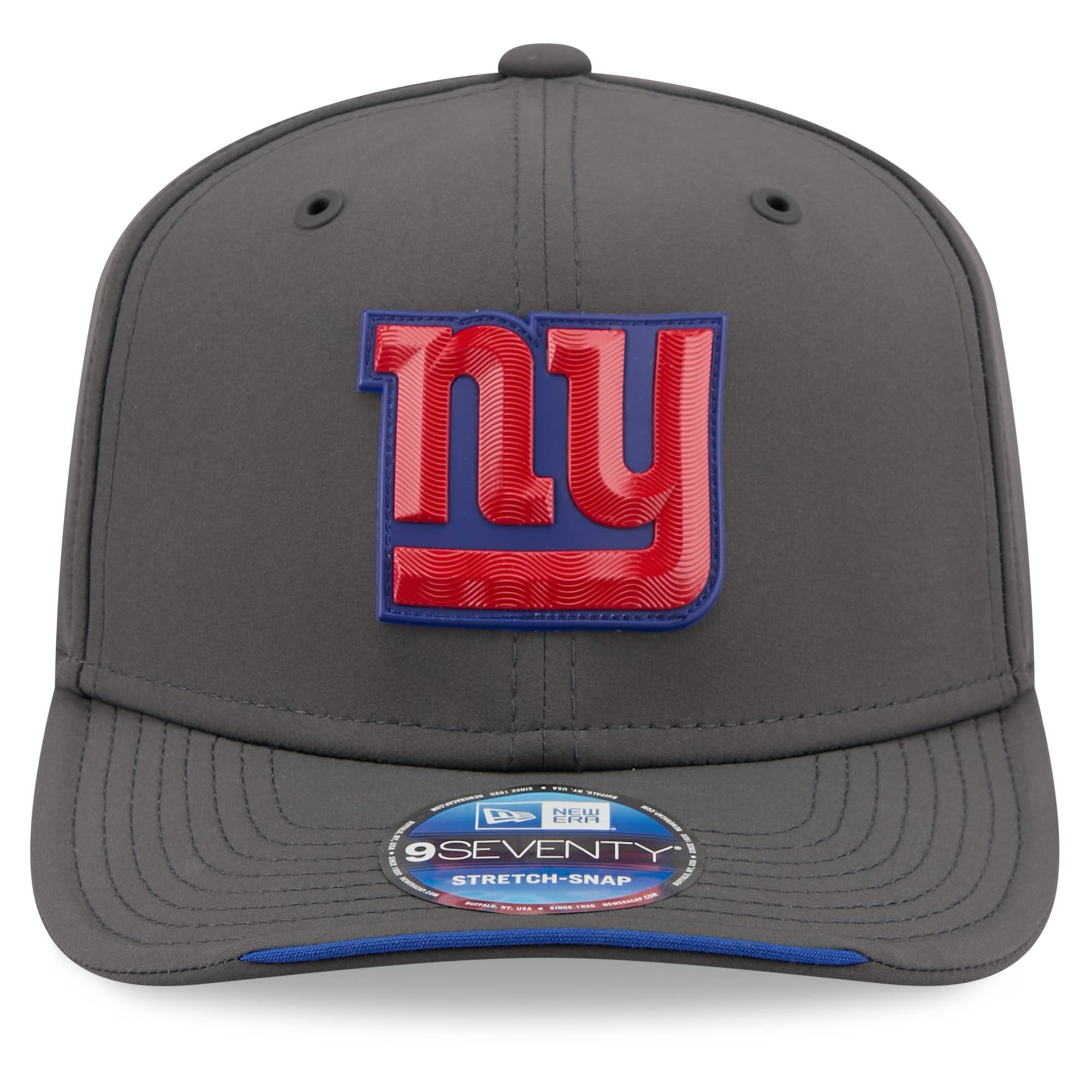 Casquette ajustable New Era anthracite New York Giants 2026 Sideline pour temps froid 9SEVENTY
