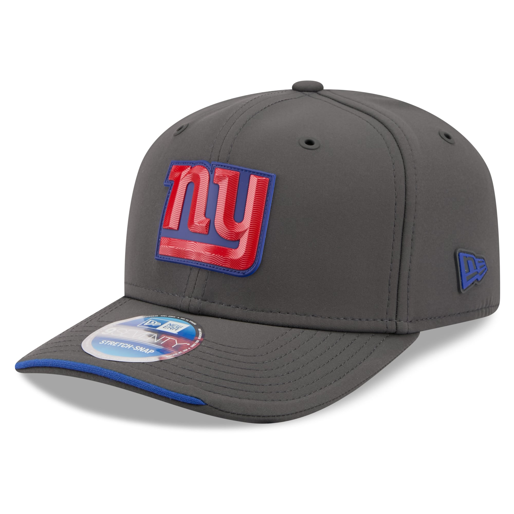 Casquette ajustable New Era anthracite New York Giants 2026 Sideline pour temps froid 9SEVENTY