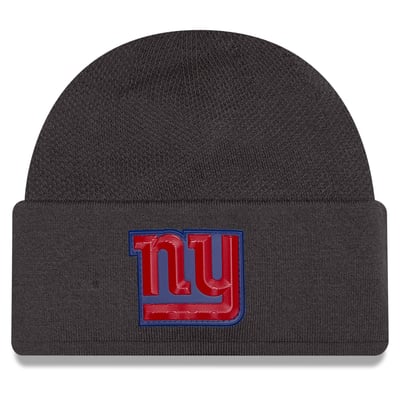 New York Giants New Era 2026 Sideline Cold Weather  Skully Knit Hat - Charcoal