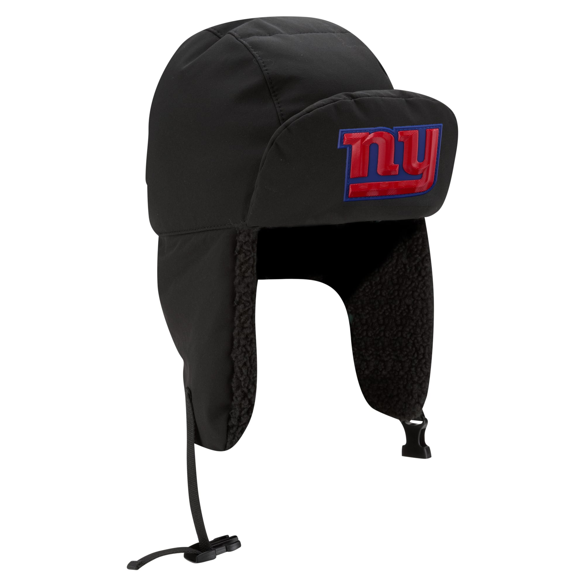 Casquette trappeur New Era anthracite pour homme, New York Giants 2026, idéale pour les temps froids.