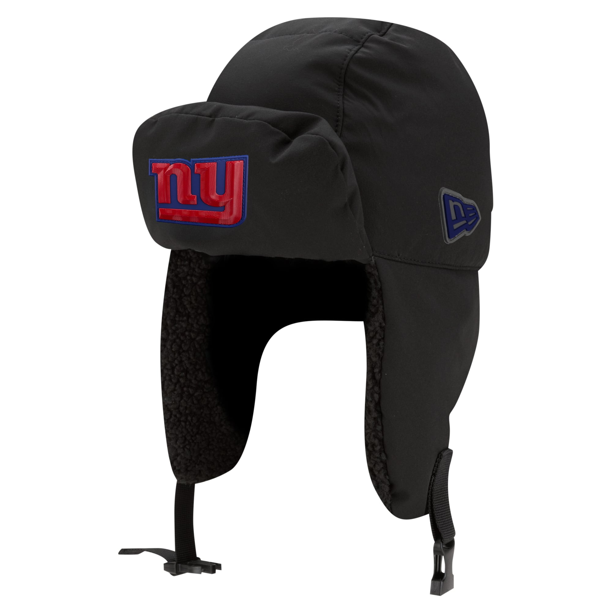 Casquette trappeur New Era anthracite pour homme, New York Giants 2026, idéale pour les temps froids.