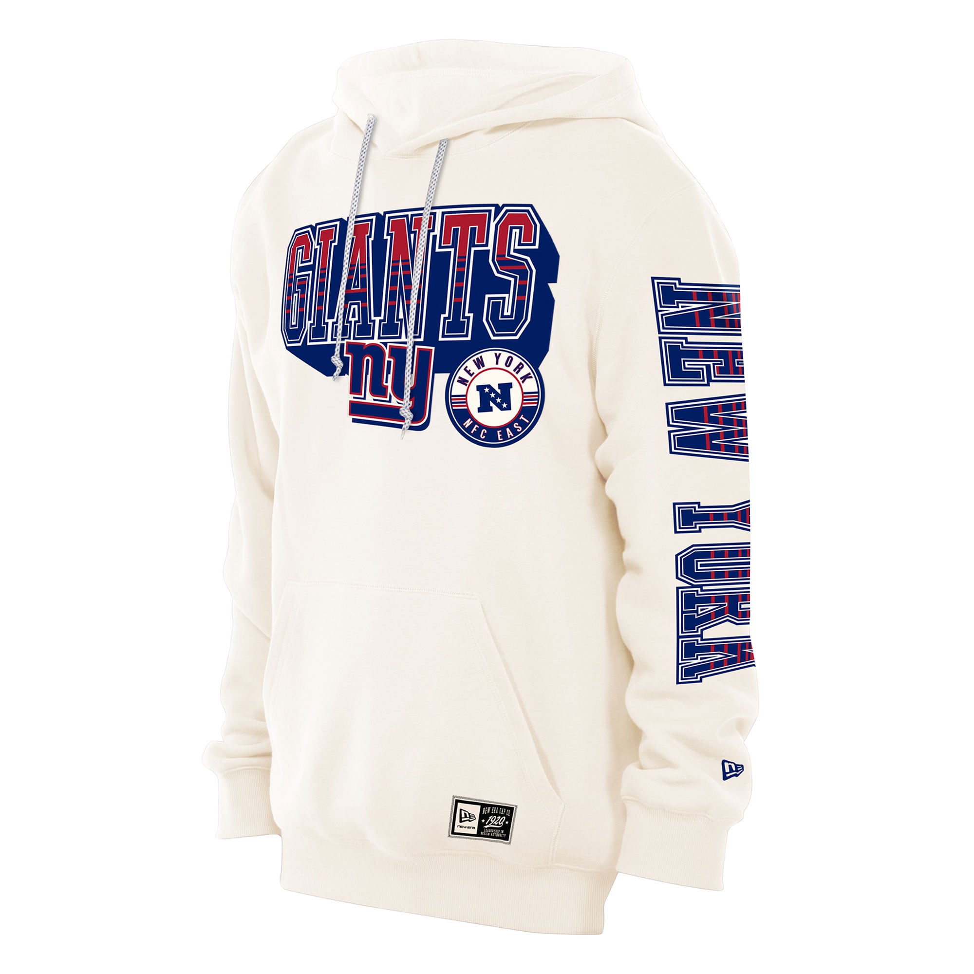 Sweat à capuche New Era crème York Giants Dune Dust pour homme