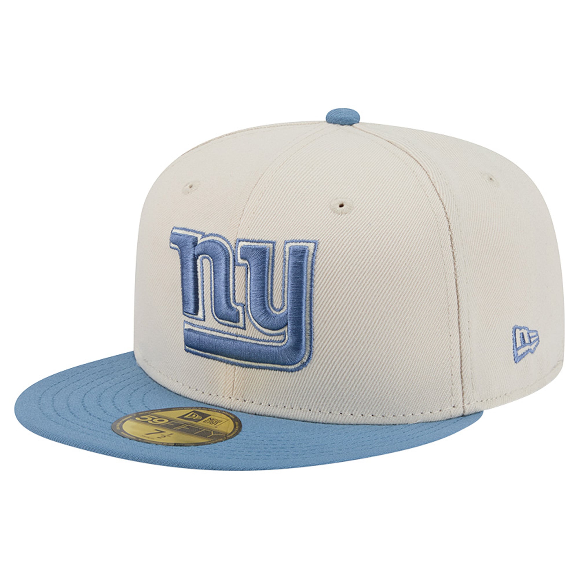 Men's New Era Cream/Blue York Giants Color Pack 59FIFTY Fitted Hat