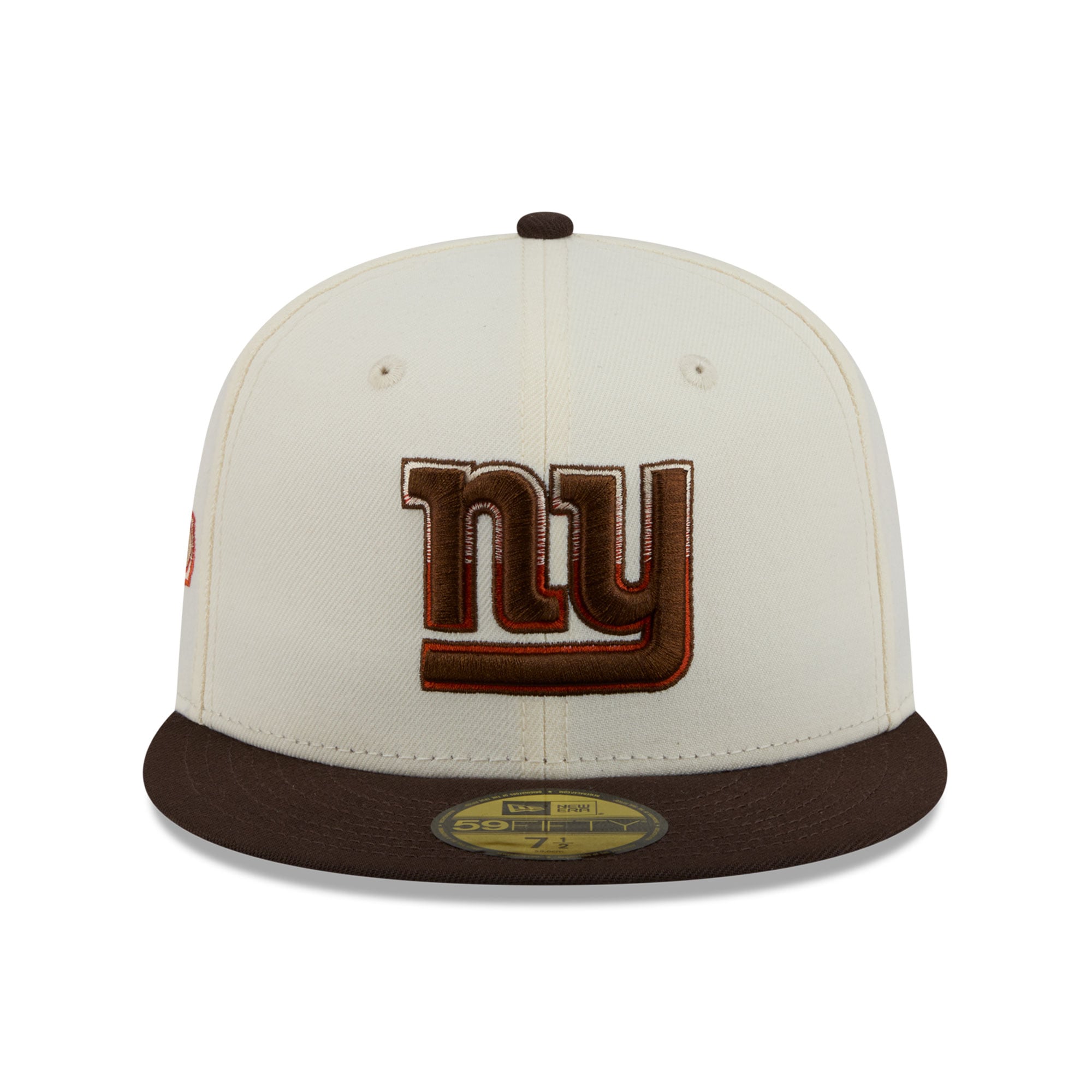 Men's New Era Cream/Brown York Giants Pumpkin Spice 59FIFTY Fitted Hat