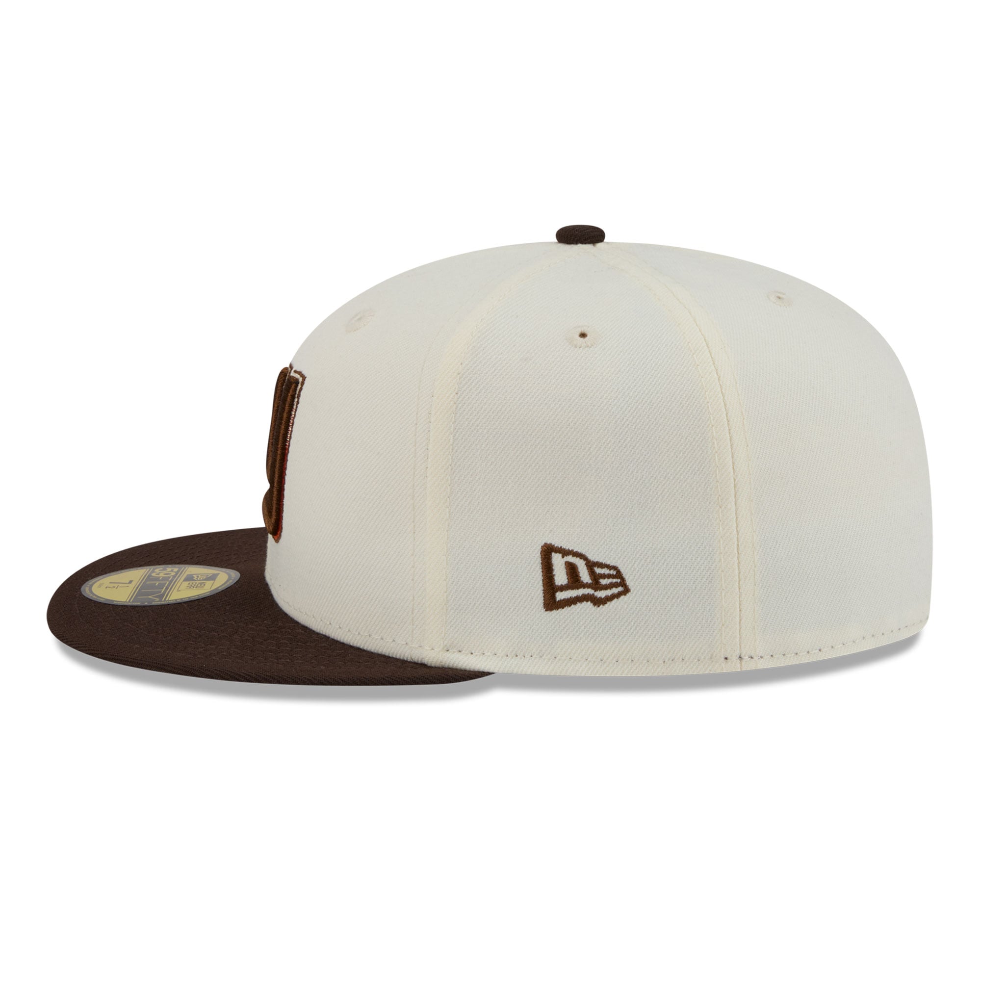 Men's New Era Cream/Brown York Giants Pumpkin Spice 59FIFTY Fitted Hat