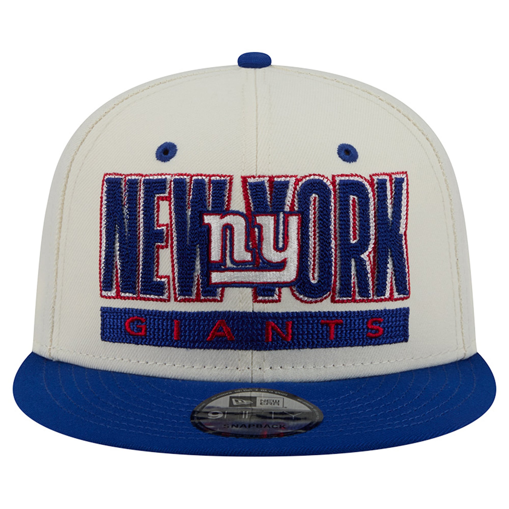Casquette snapback classique 9FIFTY New Era crème/bleu roi pour homme