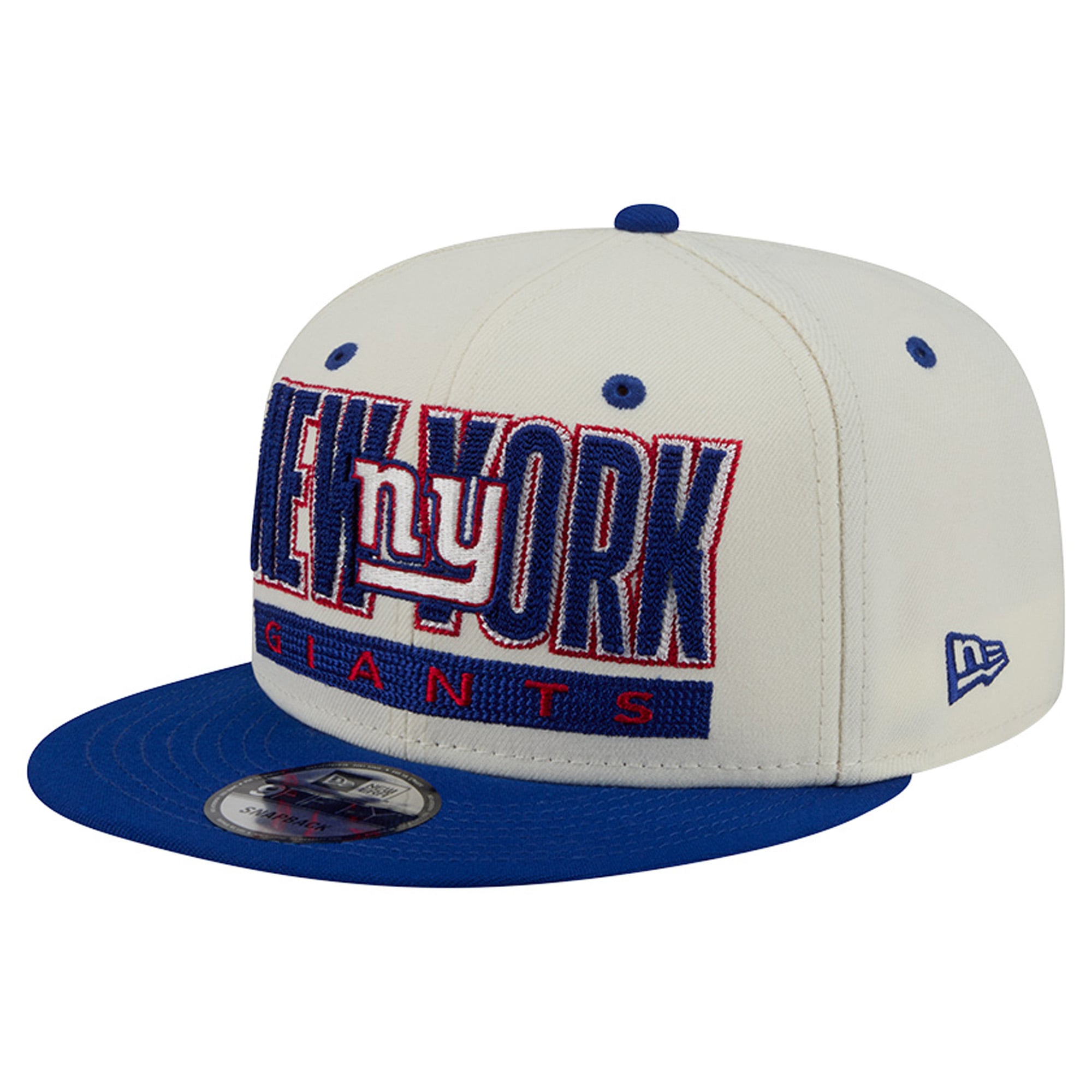Casquette snapback classique 9FIFTY New Era crème/bleu roi pour homme