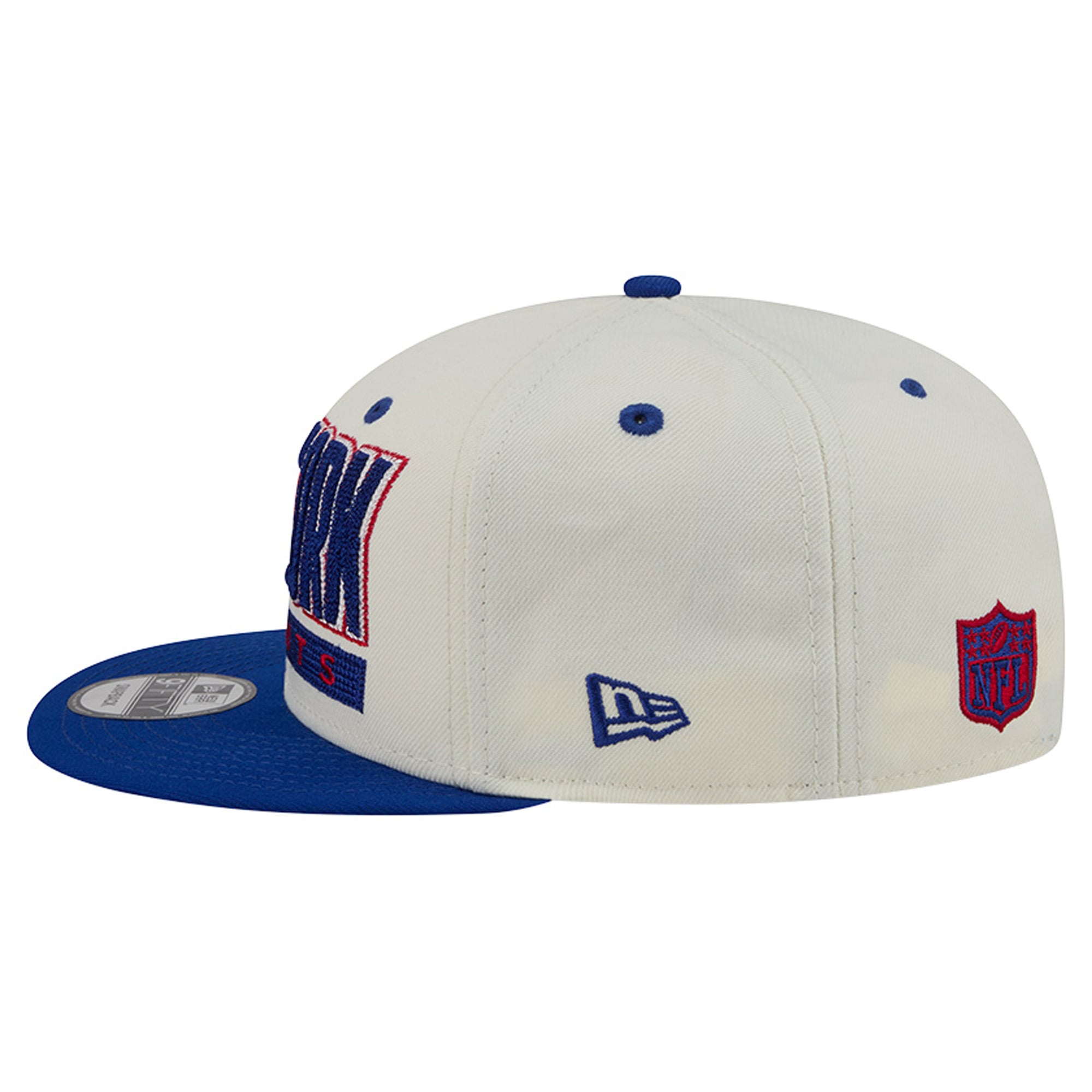 Casquette snapback classique 9FIFTY New Era crème/bleu roi pour homme