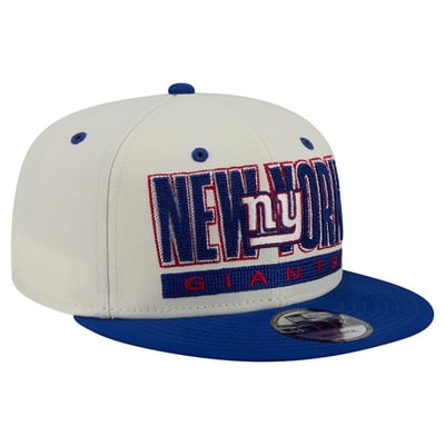 New York Giants New Era Classic 9FIFTY Snapback Hat - Cream/Royal