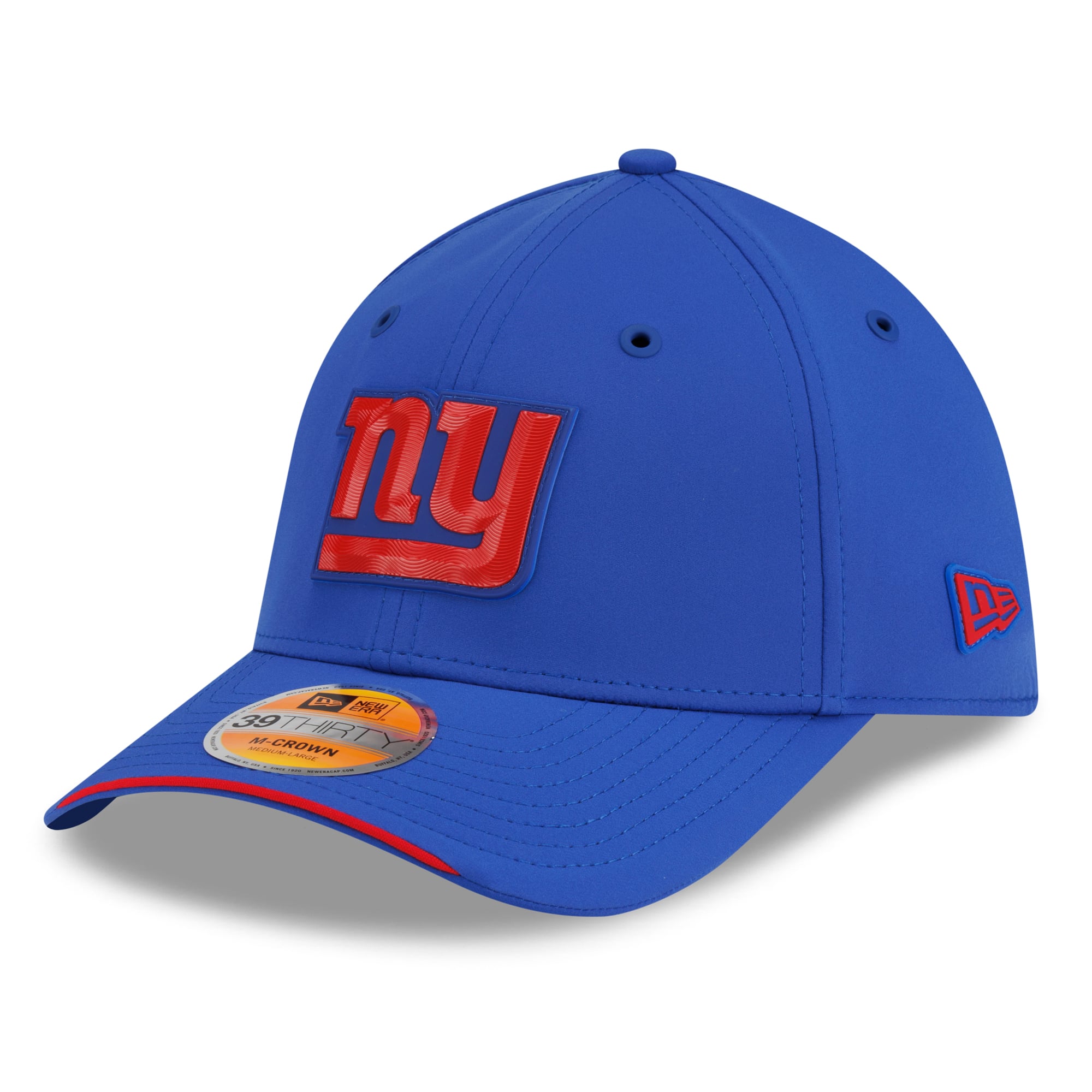 Casquette New Era Royal York Giants 2026 Sideline 39THIRTY M-Crown Flex pour homme
