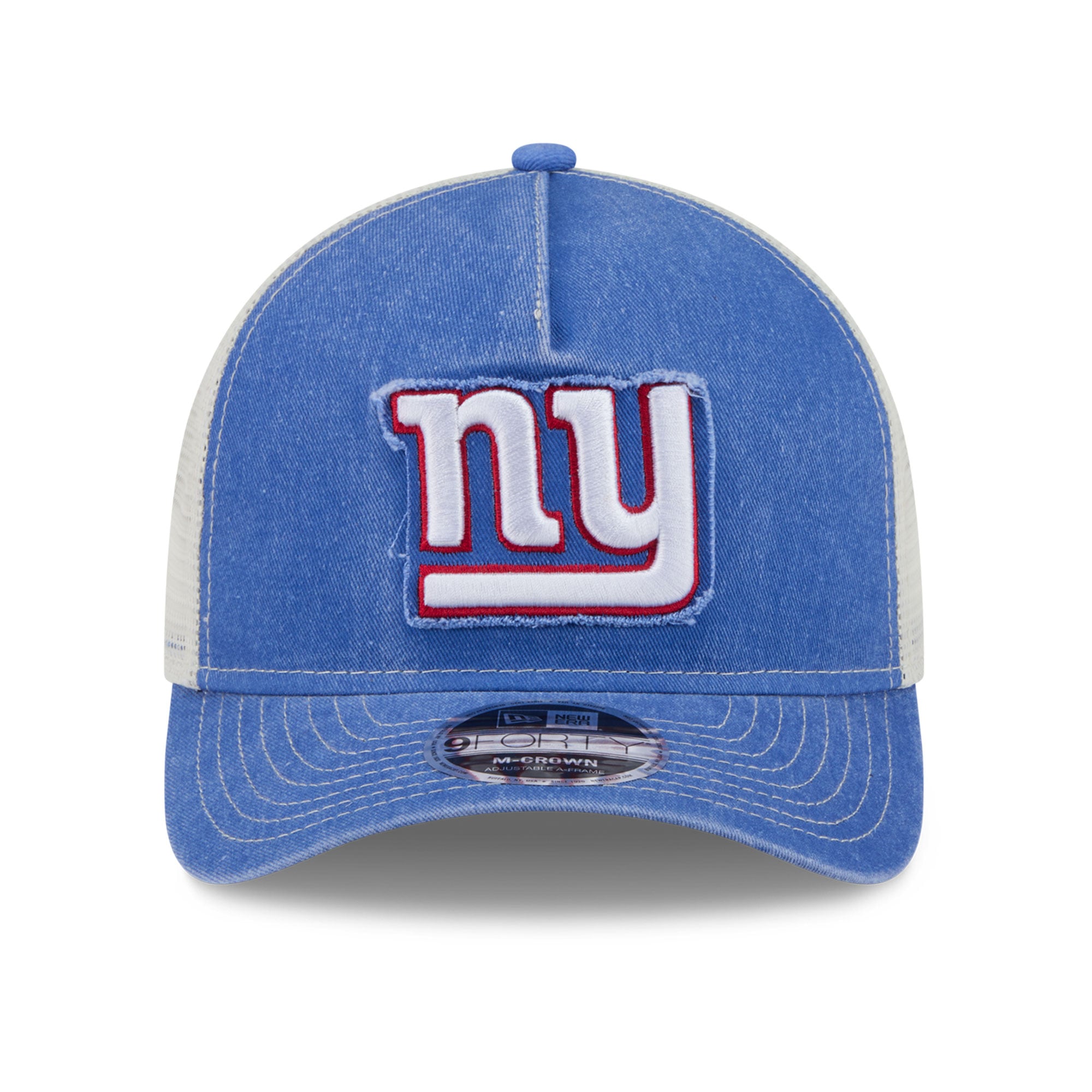 Casquette trucker ajustable New Era Royal New York Giants 9FORTY pour homme