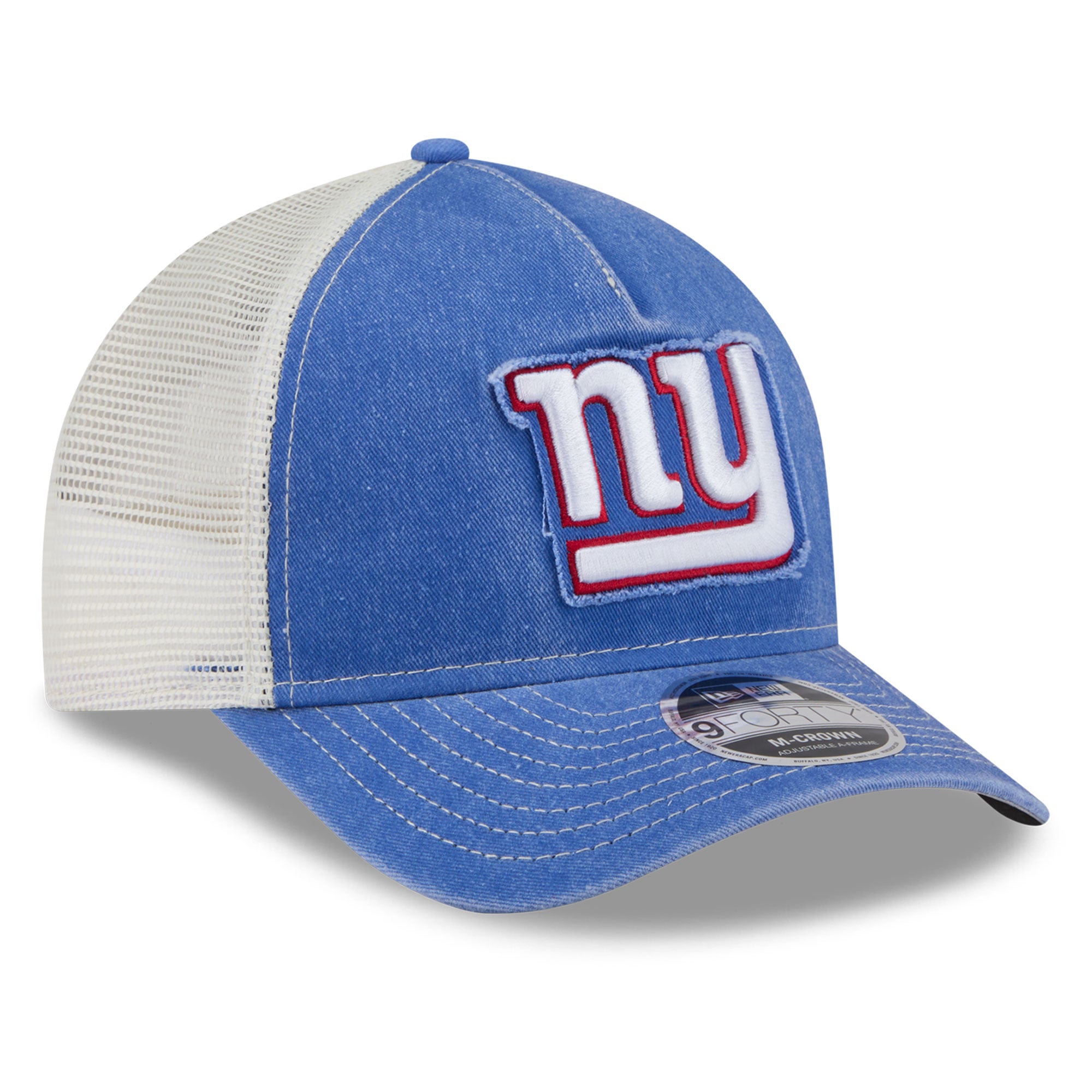 Casquette trucker ajustable New Era Royal New York Giants 9FORTY pour homme