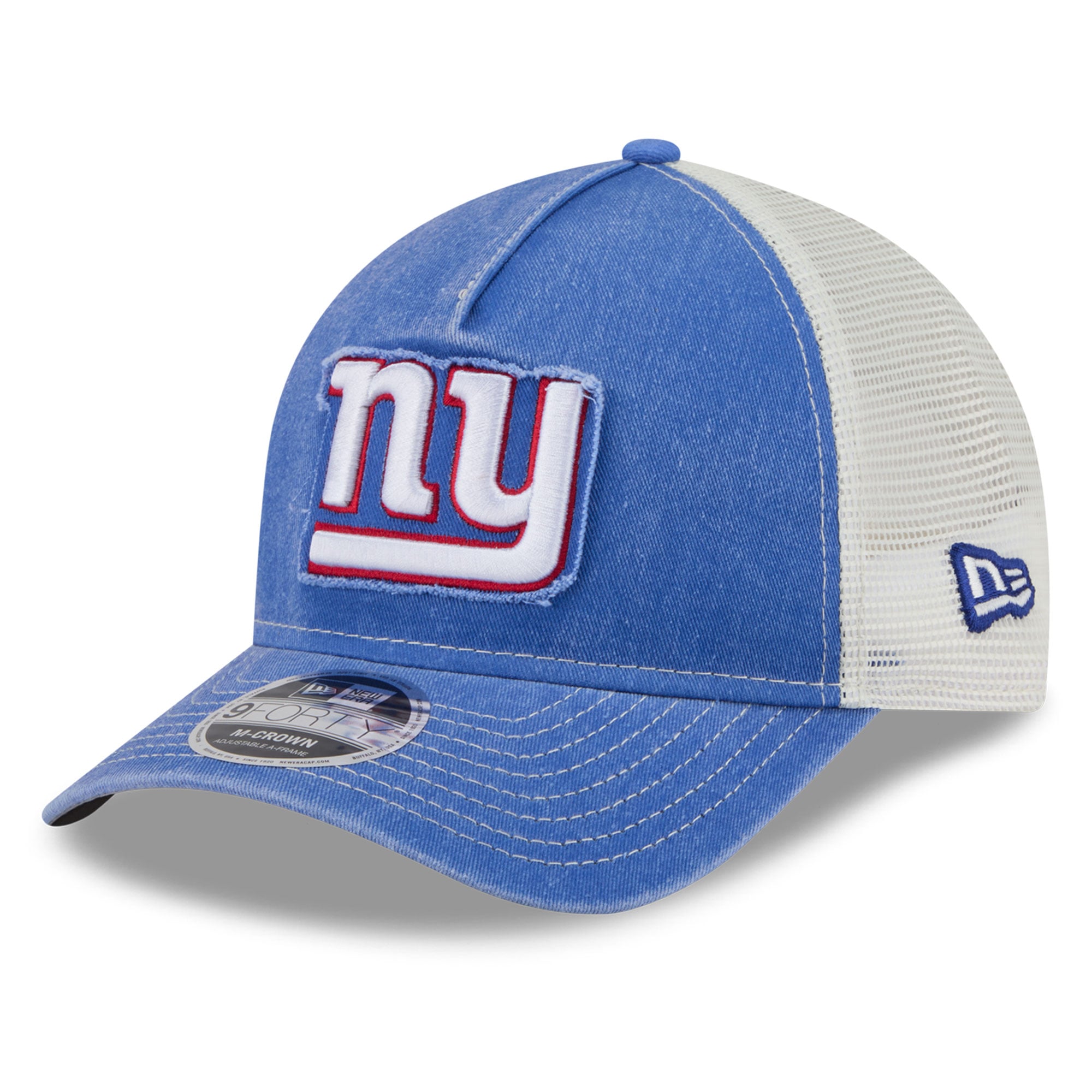 Casquette trucker ajustable New Era Royal New York Giants 9FORTY pour homme