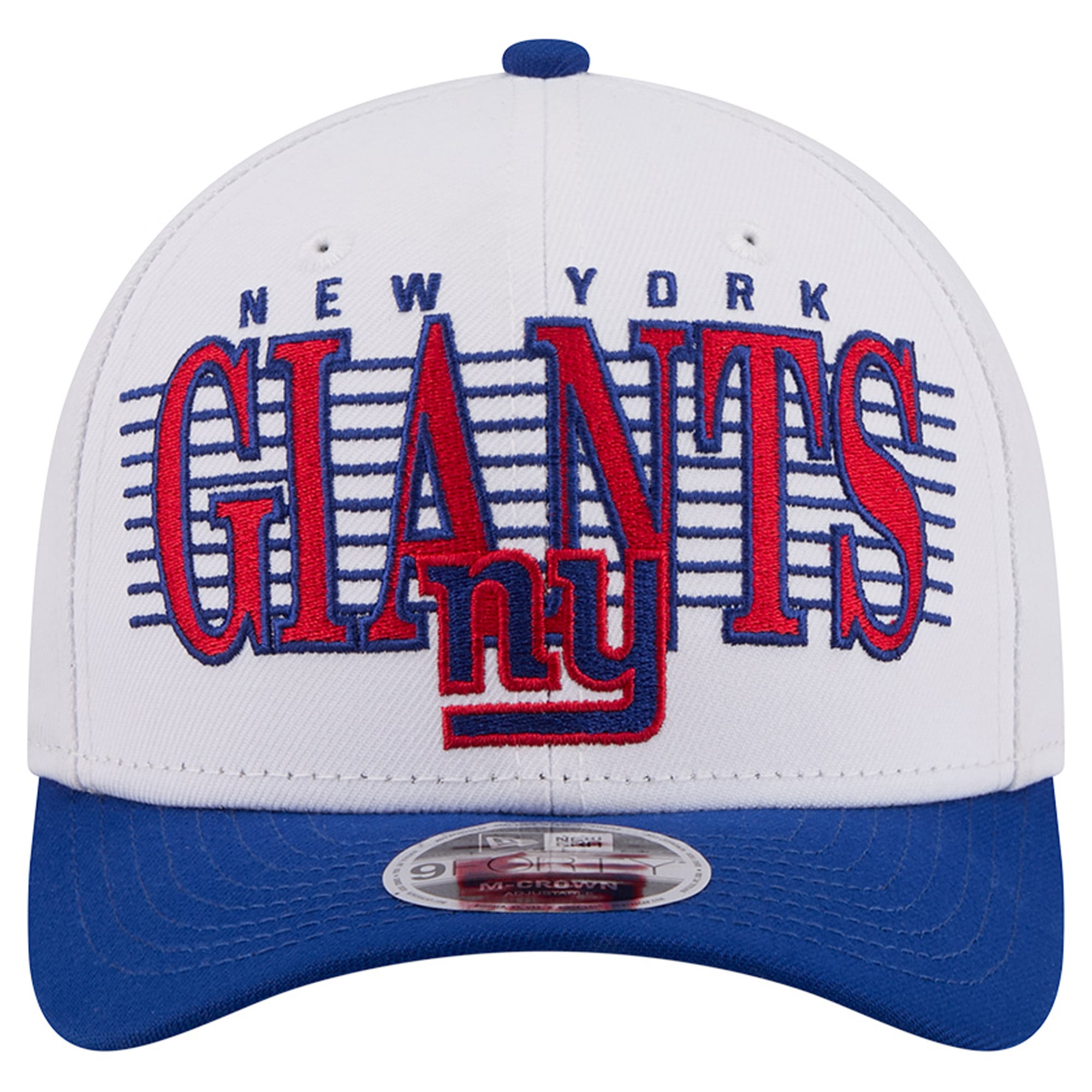 Casquette ajustable New Era blanche pour homme New York Giants Loyal 9FORTY M-Crown