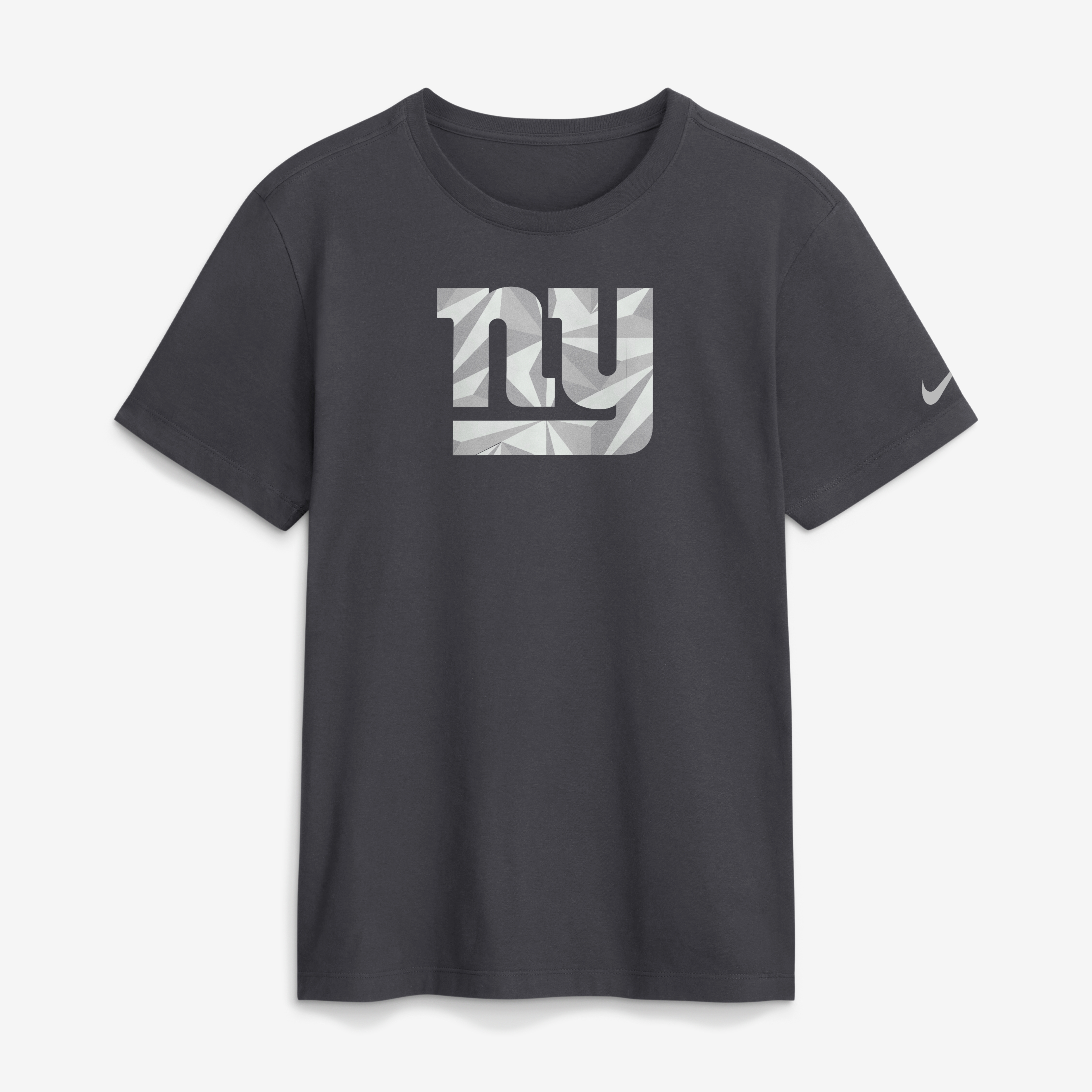 T-shirt Nike pour homme, anthracite, logo fractal des Giants de New York