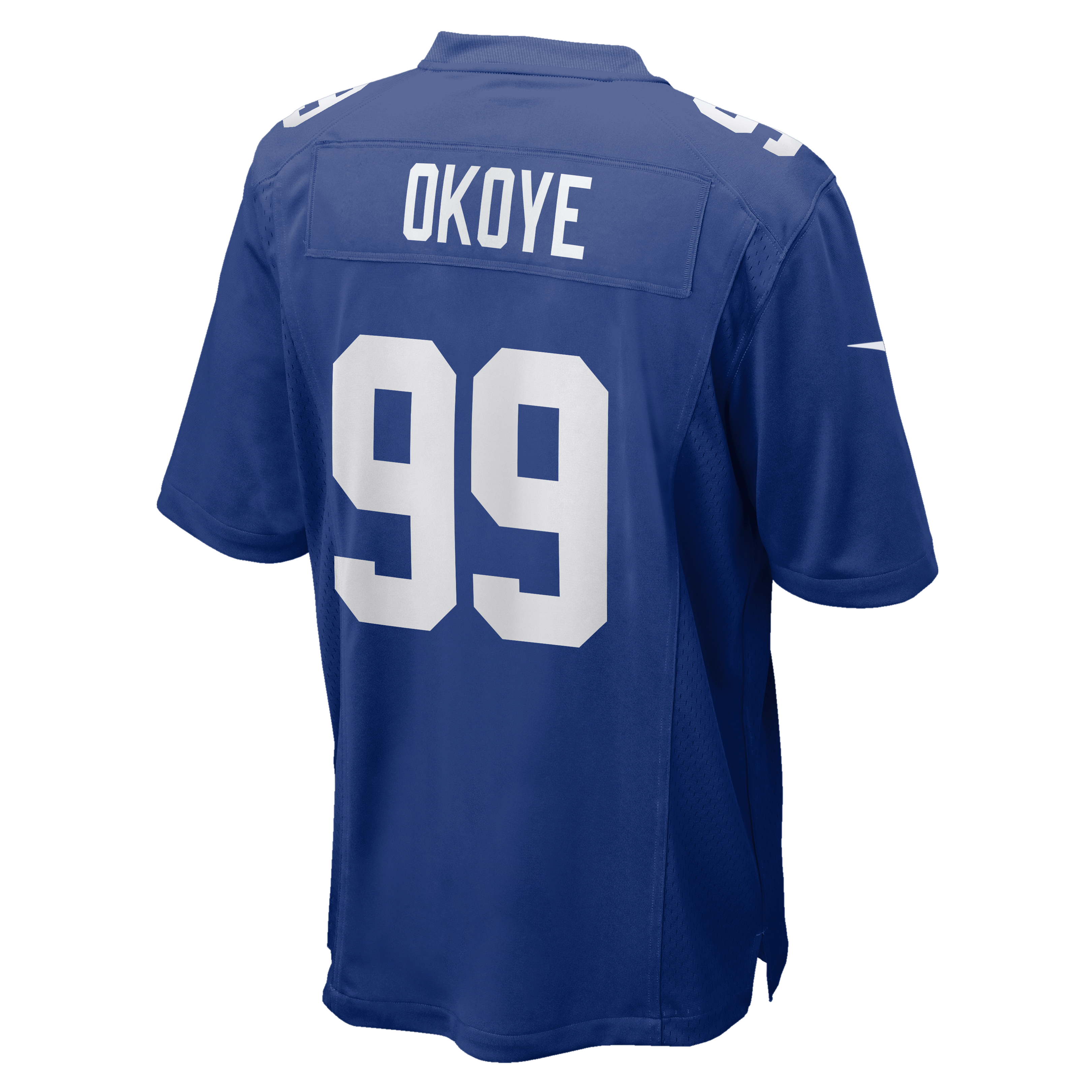 Men's Nike Basil Okoye Royal New York Giants Team Game Jersey