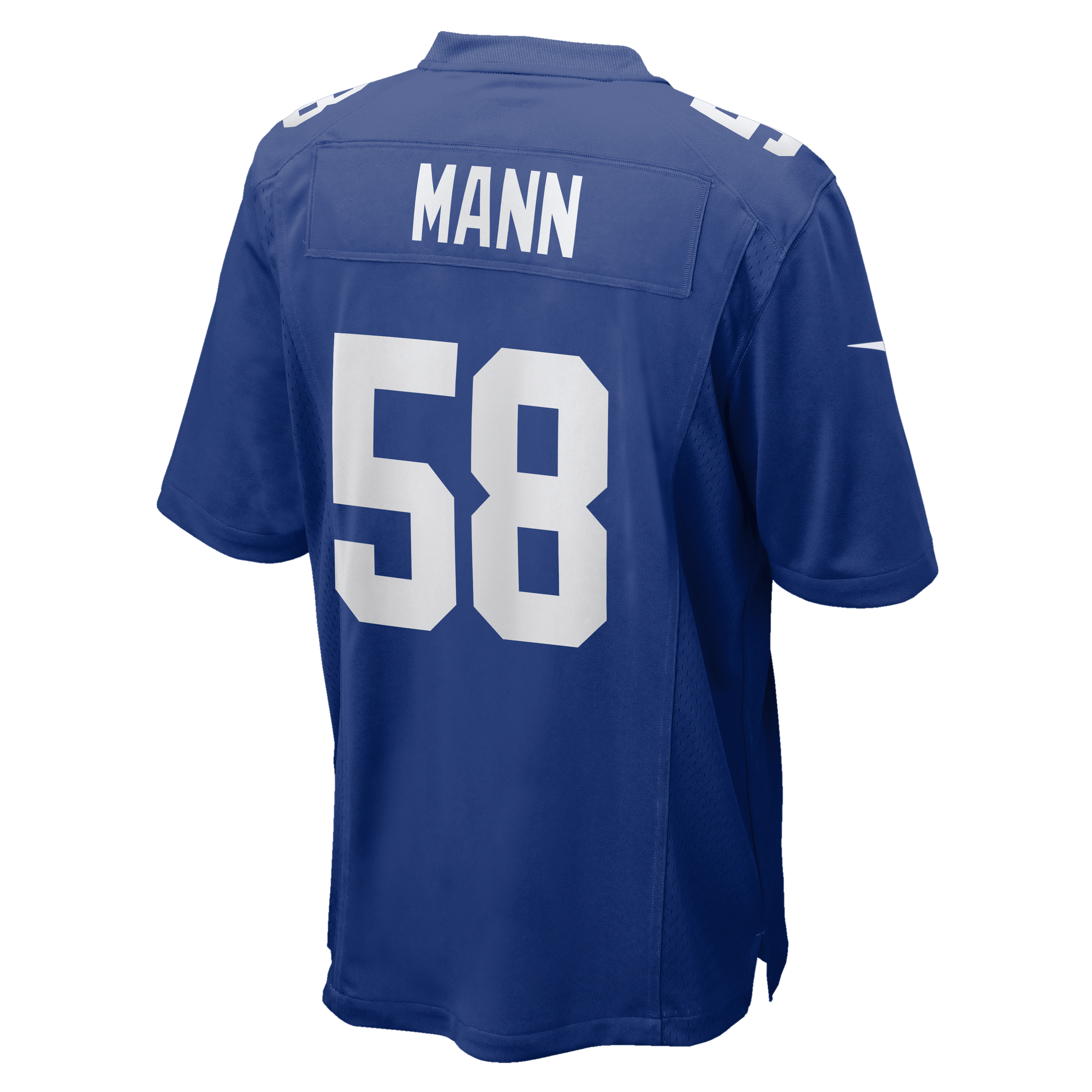 Men's Nike Ben Mann Royal New York Giants Team Game Jersey