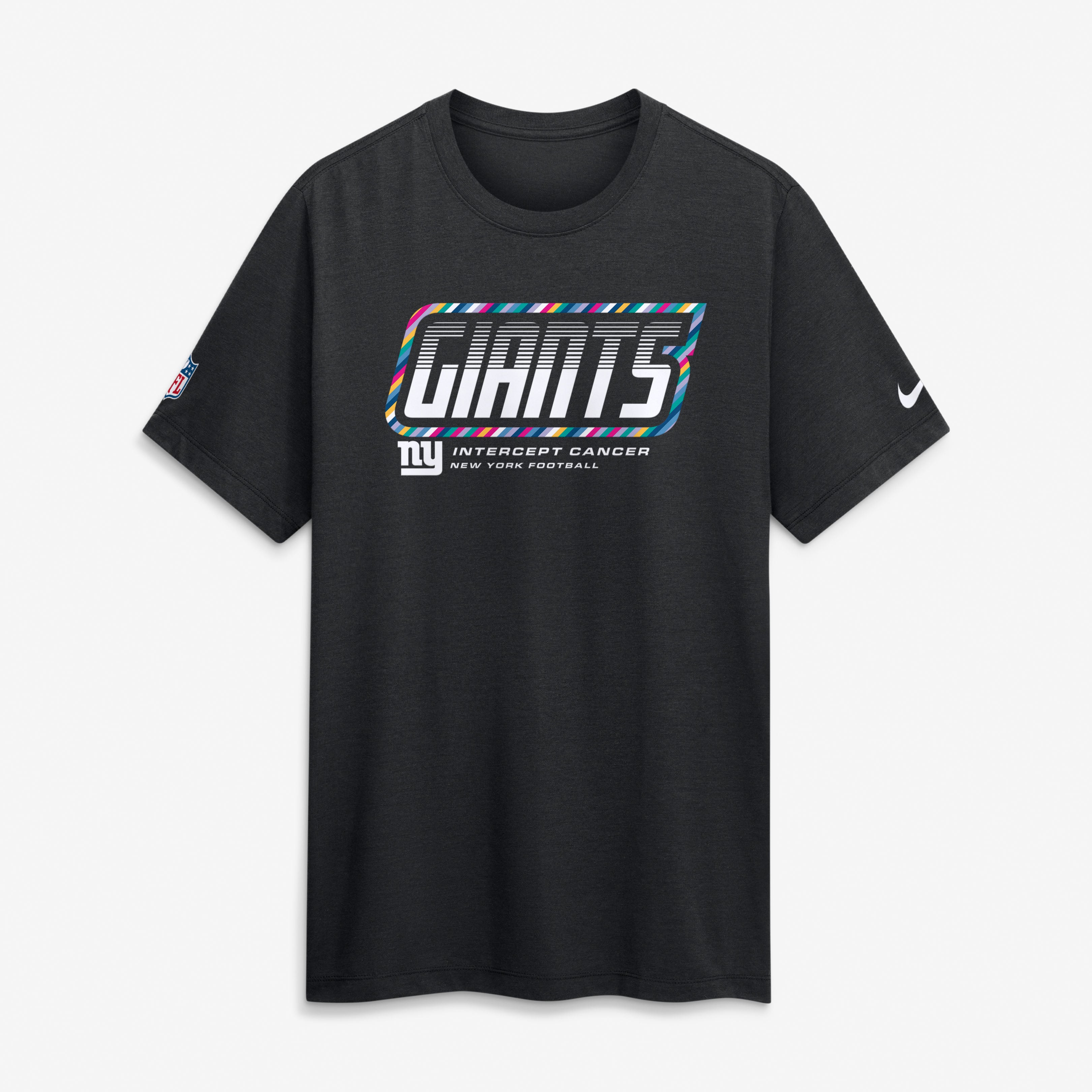 Men's Nike Black New York Giants 2026 NFL Crucial Catch Tri-Blend Dri-FIT T-Shirt