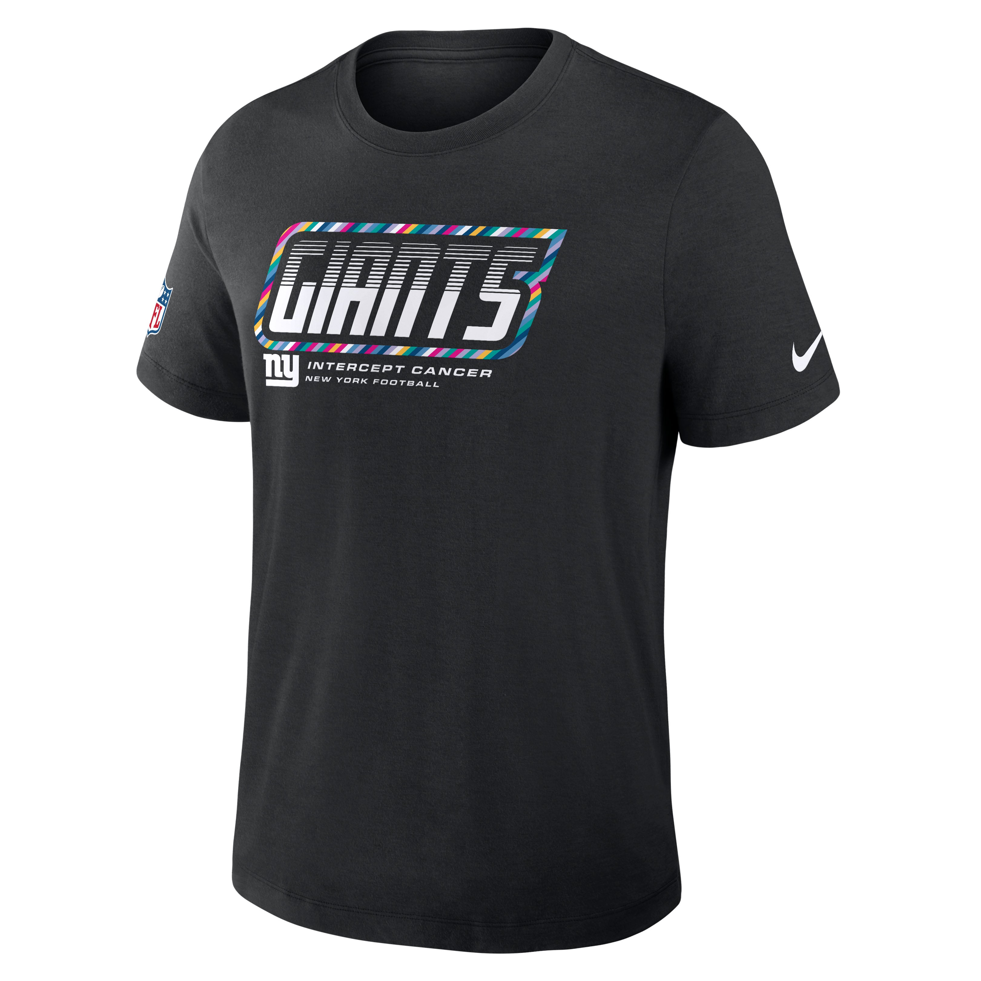 Men's Nike Black New York Giants 2026 NFL Crucial Catch Tri-Blend Dri-FIT T-Shirt