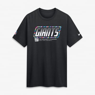 New York Giants Nike 2026 NFL Crucial Catch Tri-Blend Dri-FIT T-Shirt - Black