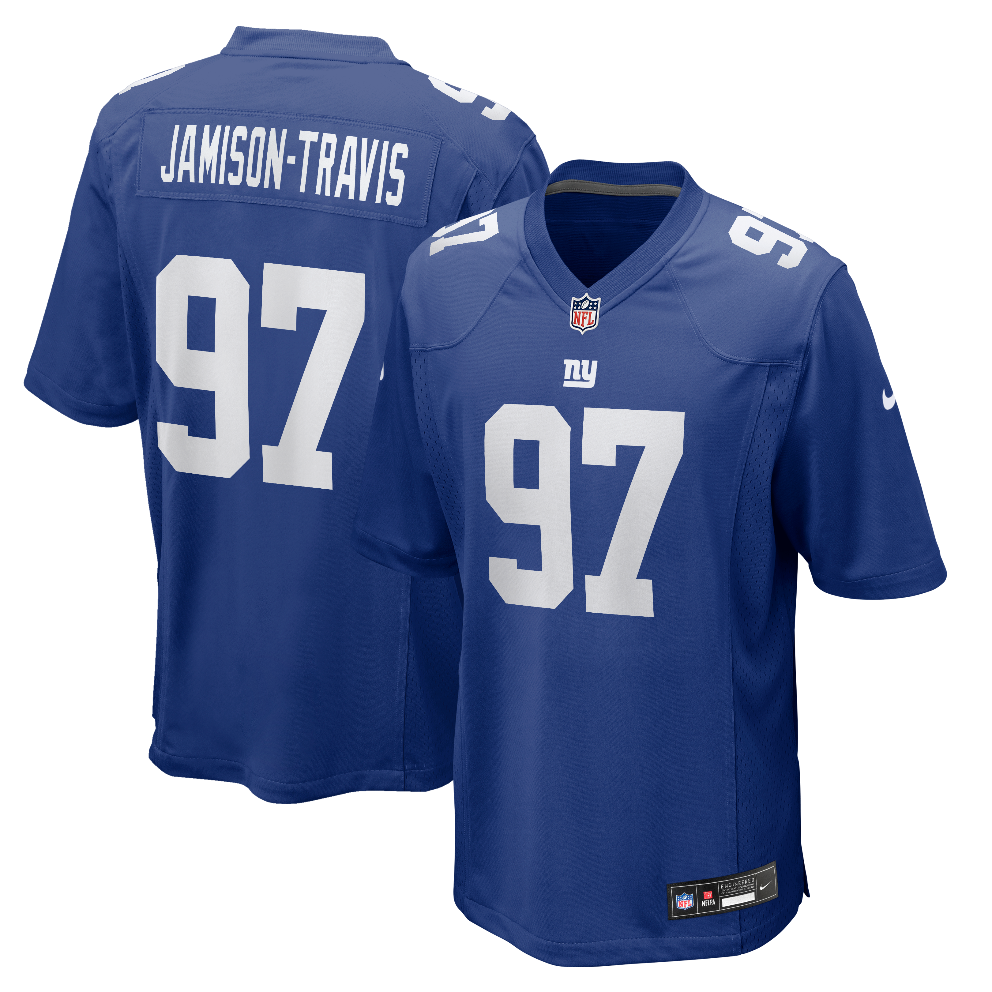 Men's Nike Bobby Jamison-Travis Royal New York Giants Team Game Jersey