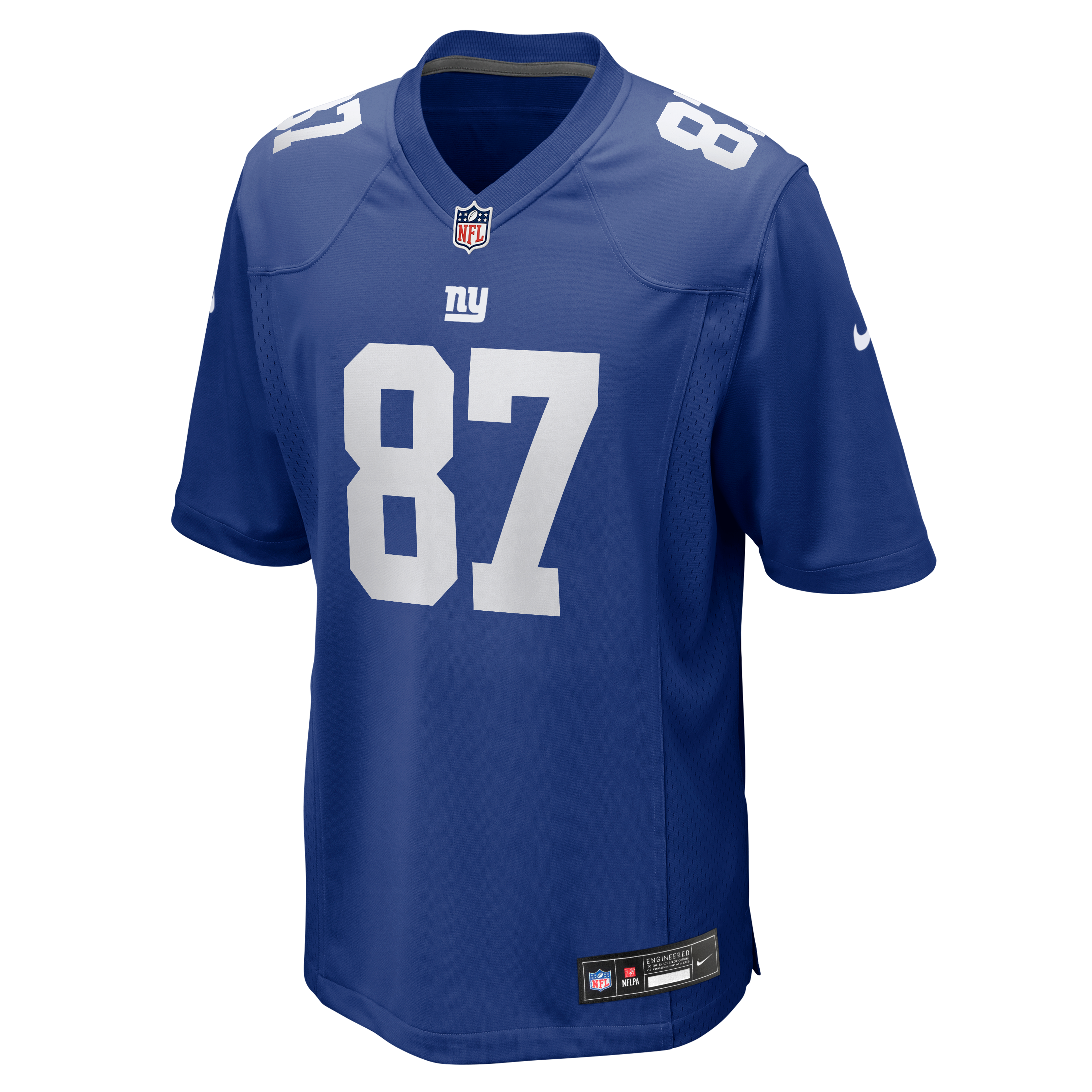 Men's Nike Braxton Berrios Royal New York Giants Team Game Jersey
