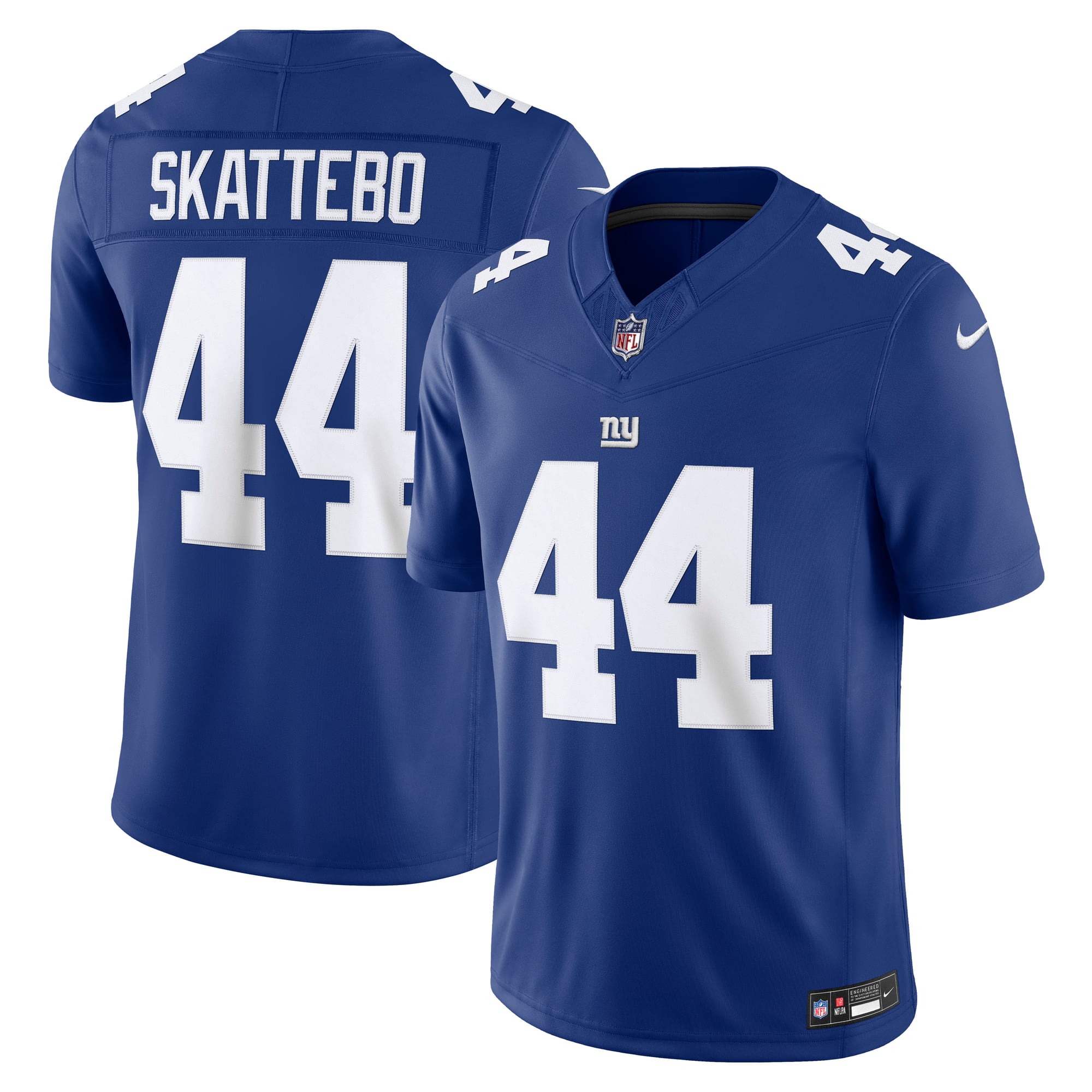 Maillot Nike Cam Skattebo Royal New York Giants Team Vapor F.U.S.E. Stitched Limited pour homme
